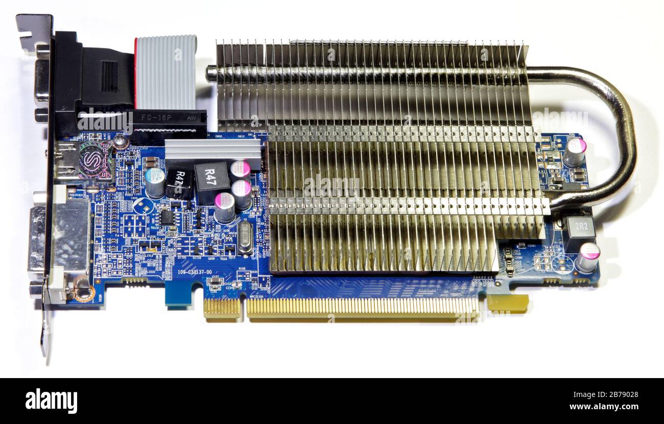 Carte vidéo Sapphire Banque D'Images