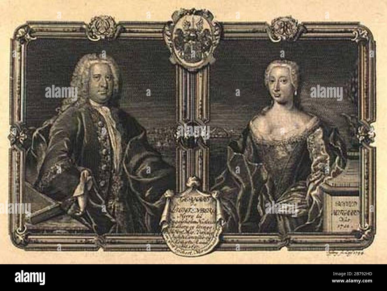 Gerhard Hansen De Lichtenberg 1697-1764. Banque D'Images