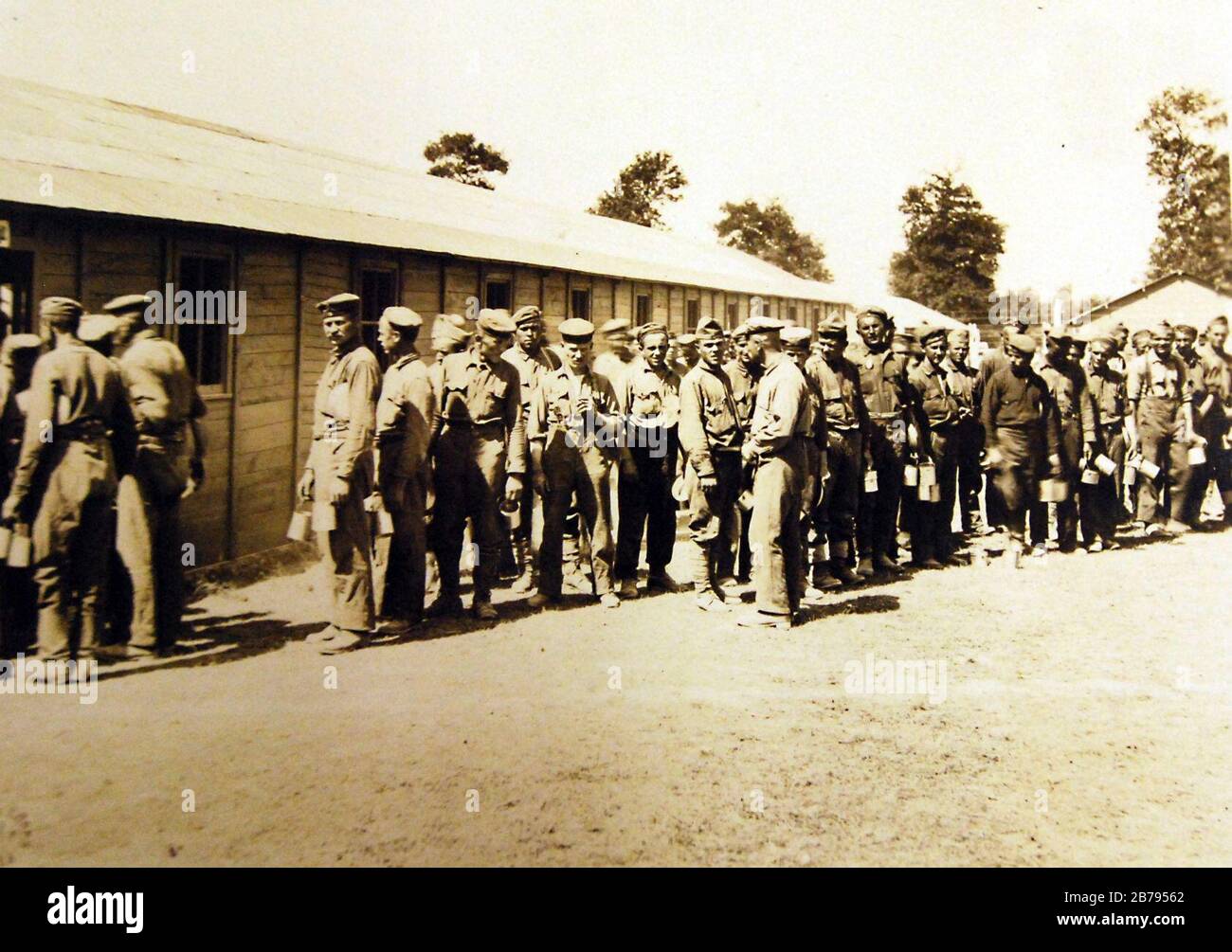 Prisonniers de guerre allemands, Labour Camp, No.18, Verneuil, France, AEF, première Guerre mondiale, 1918 (29400628974). Banque D'Images
