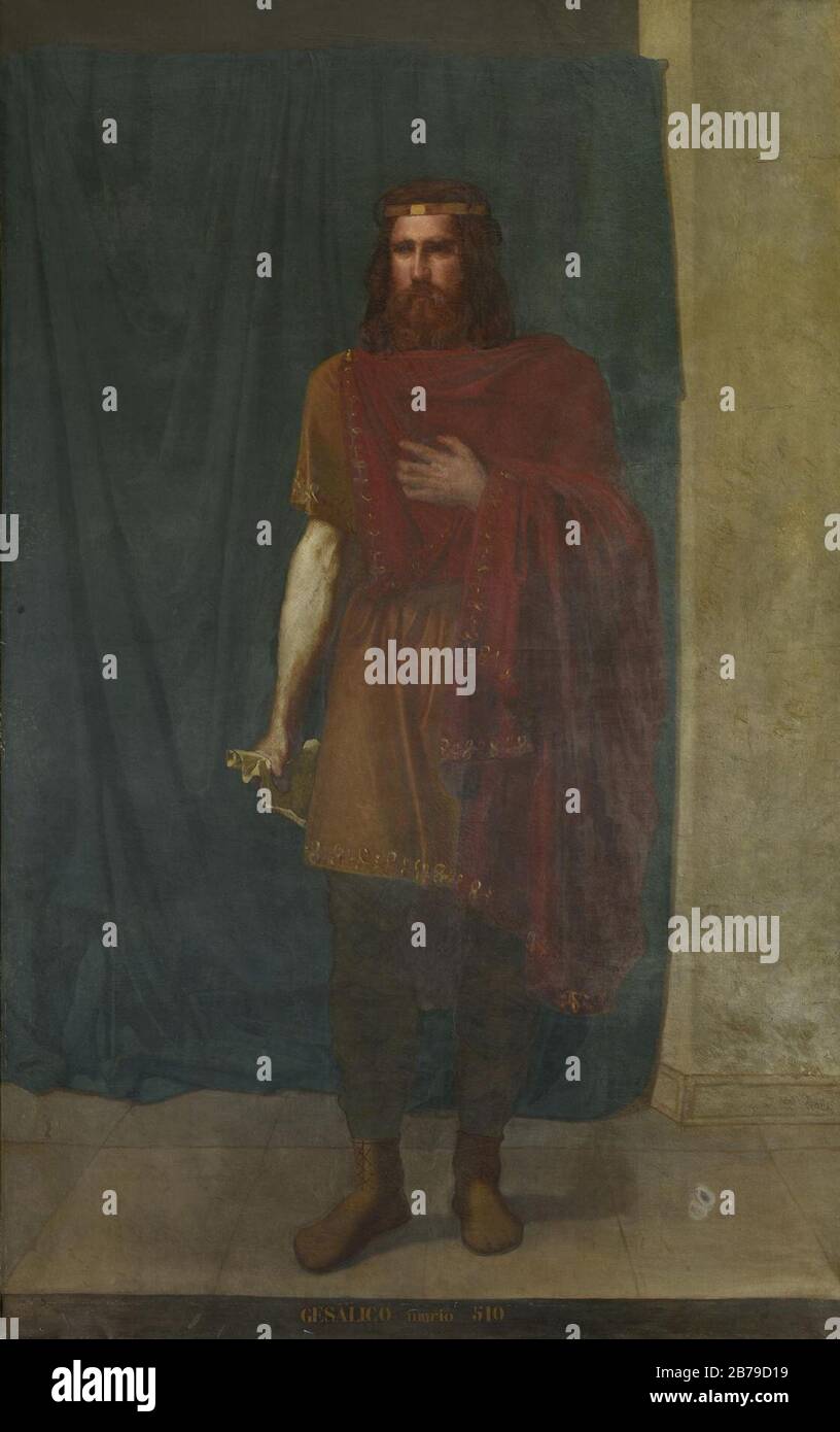 Gesaleico, rey de los Visigodos (Museo del Prado). Banque D'Images