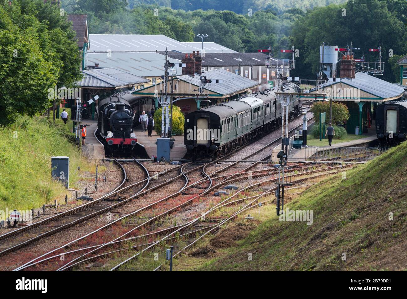 SR Maunsell Q-class No.30541 à la station de Horsted Keynes Banque D'Images