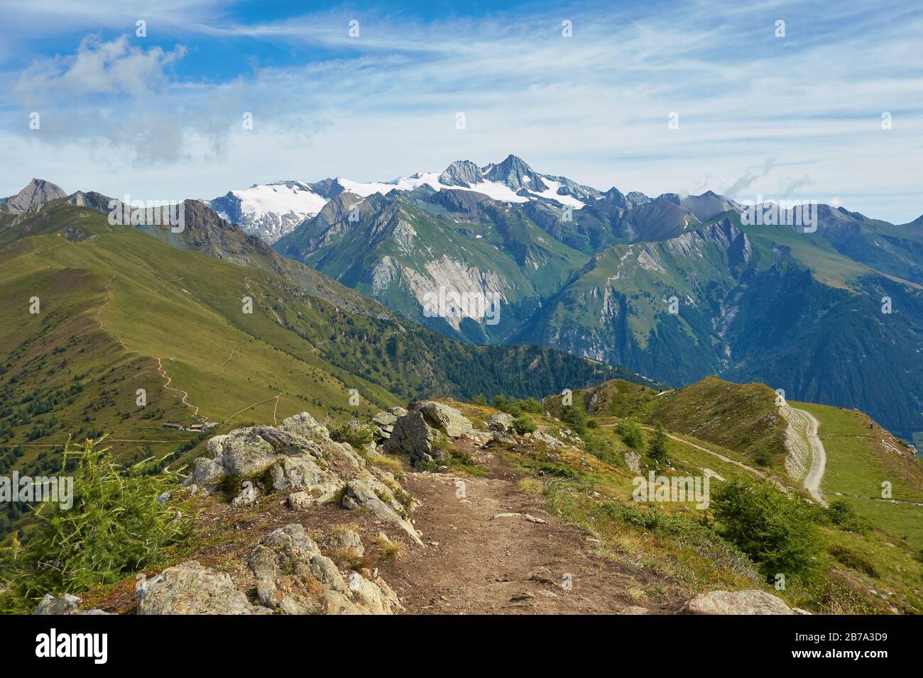 Sentier Kals am Großglockner Mount Großglockner Banque D'Images