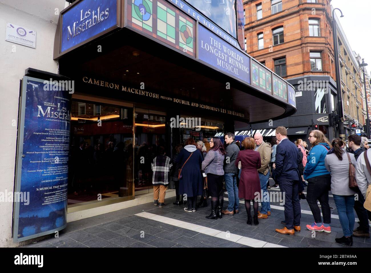 Londres, Royaume-Uni. 14 mars 2020. Les théâtres du West End restent ouverts malgré l'annulation de nombreux événements dans le pays en raison du virus Corona. Banque D'Images