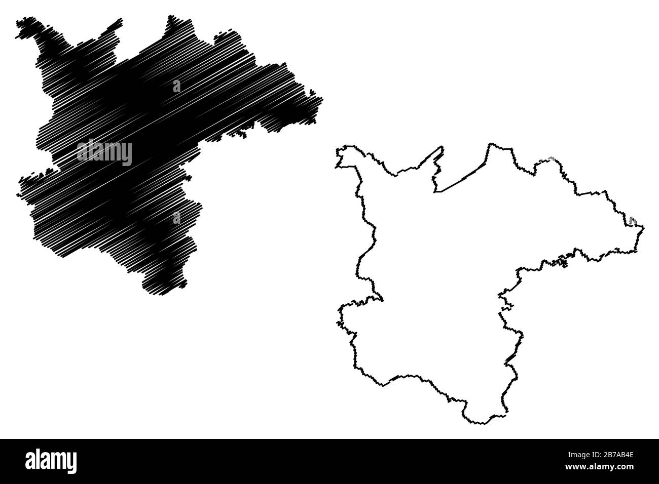 Municipalité d'Ergli (République de Lettonie, divisions administratives de Lettonie, municipalités et leurs unités territoriales) illustration vectorielle de carte, scrib Illustration de Vecteur