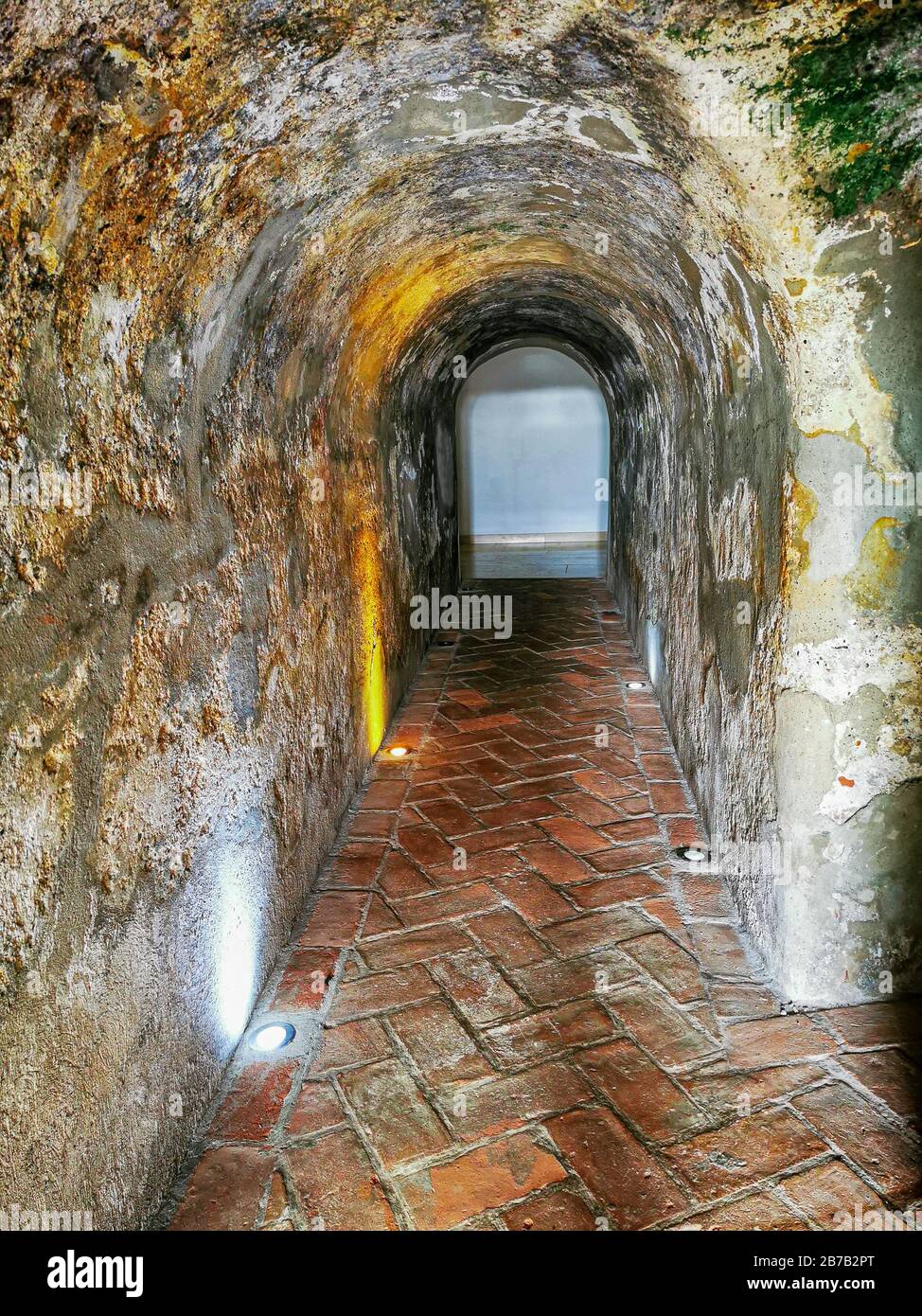 Château du Castillo de San Felipe de Barajas à Cartagena de Indias, Colombie. Banque D'Images