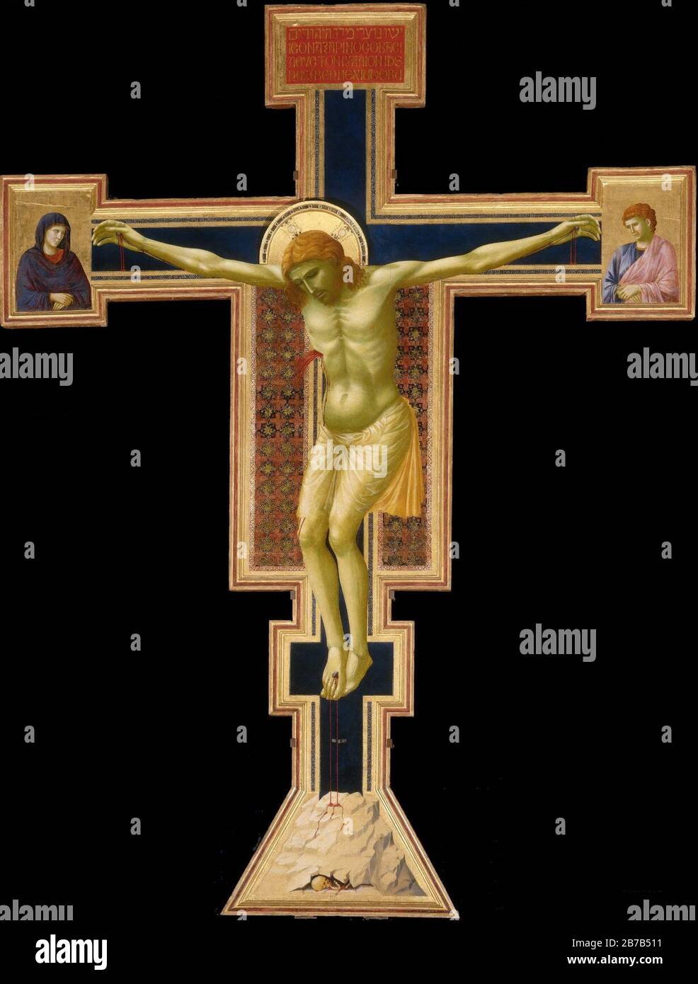 Giotto. Le-crucifix-1290-1300 Florence, Santa Maria Novella. Banque D'Images