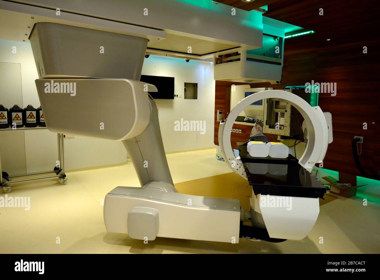 WR. Neustadt, Autriche - 23 octobre 2015 : appareil de traitement dans le centre de traitement du cancer Banque D'Images