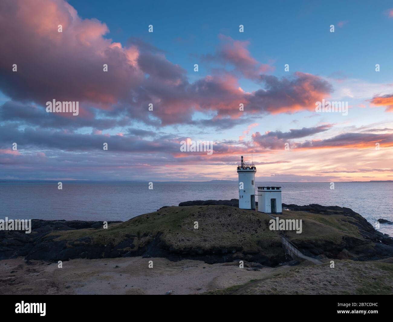 Phare d'Elie, Elie, Neuk est de Fife Banque D'Images