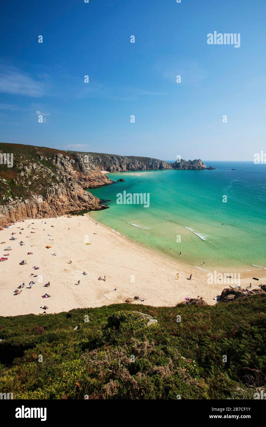 Porthcurno, Cornwall Banque D'Images