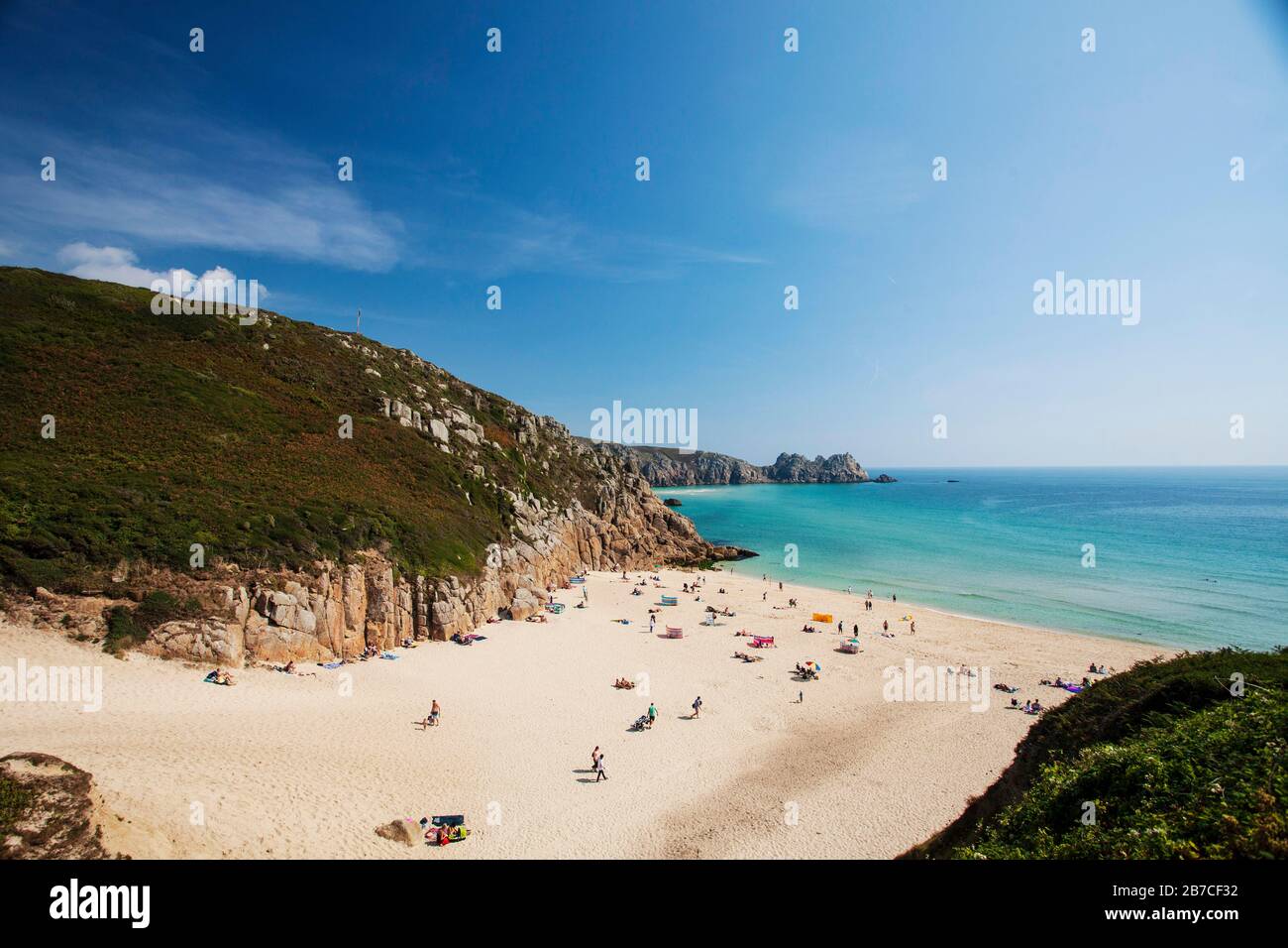 Porthcurno, Cornwall Banque D'Images