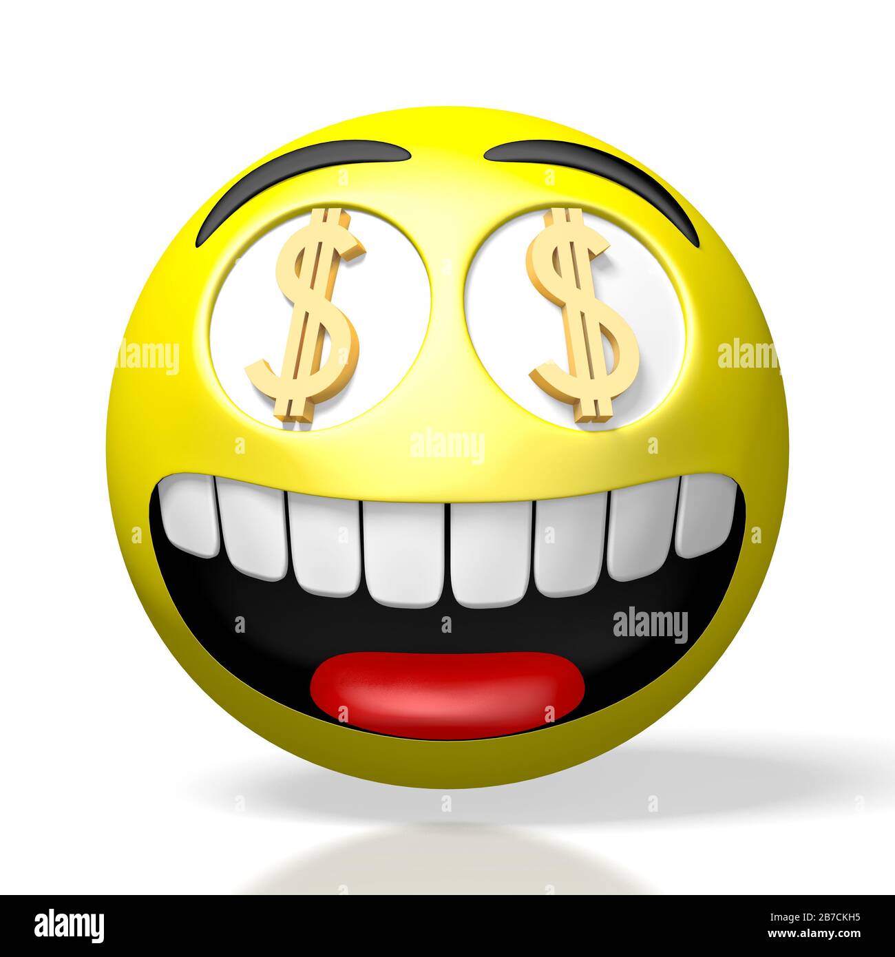 Emoji/émoticone - signes du dollar Photo Stock - Alamy