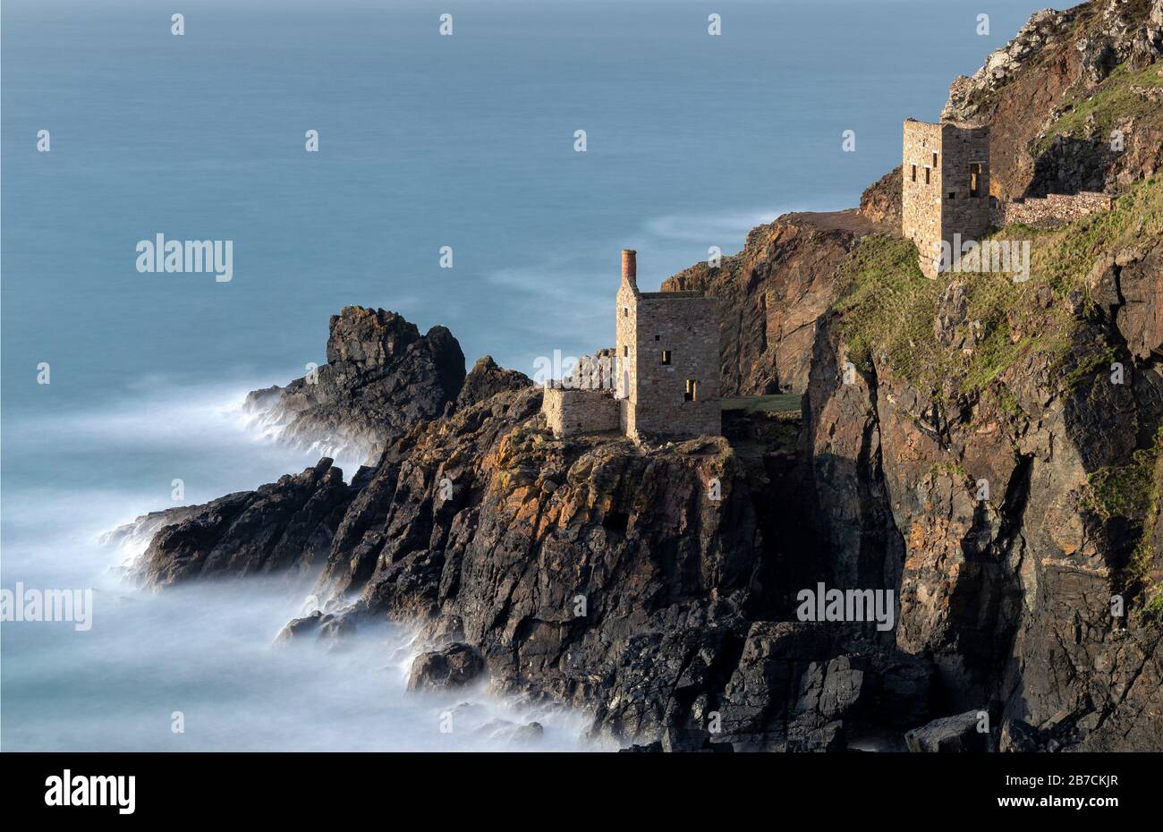 Bottalack Tin Mines, Cornwall Banque D'Images