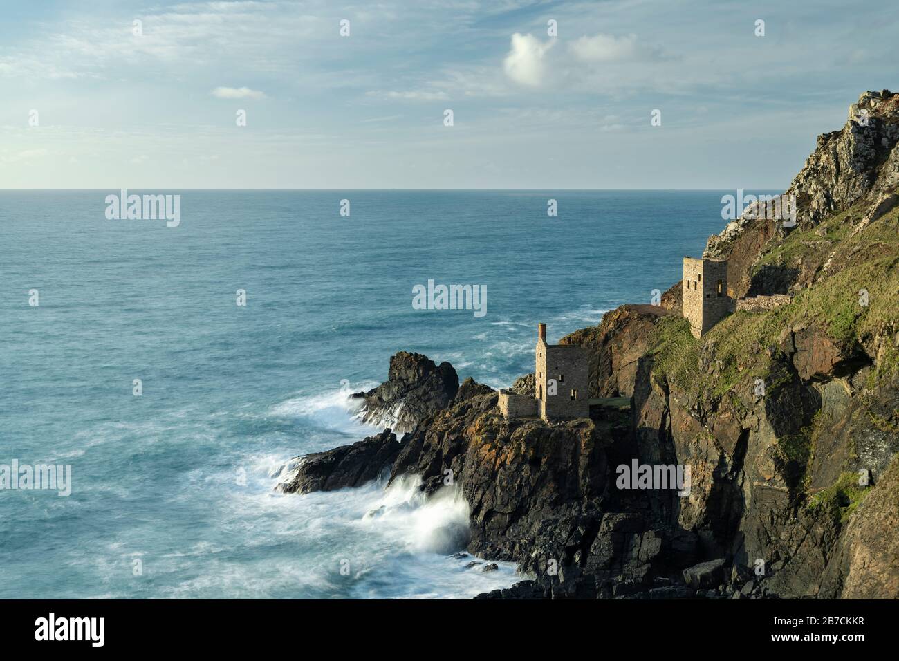 Bottalack Tin Mines, Cornwall Banque D'Images