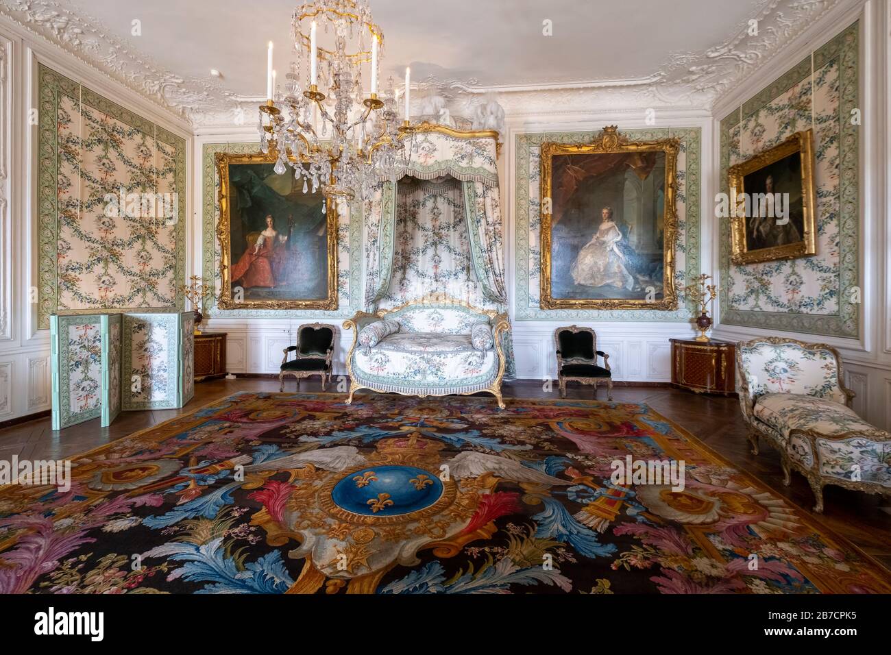 La salle privée de Madame Victoire au Château de Versailles, France Banque D'Images