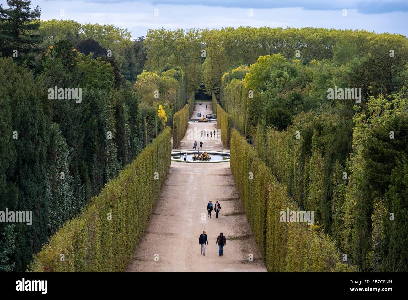 Les jardins du château de Versailles, France Banque D'Images