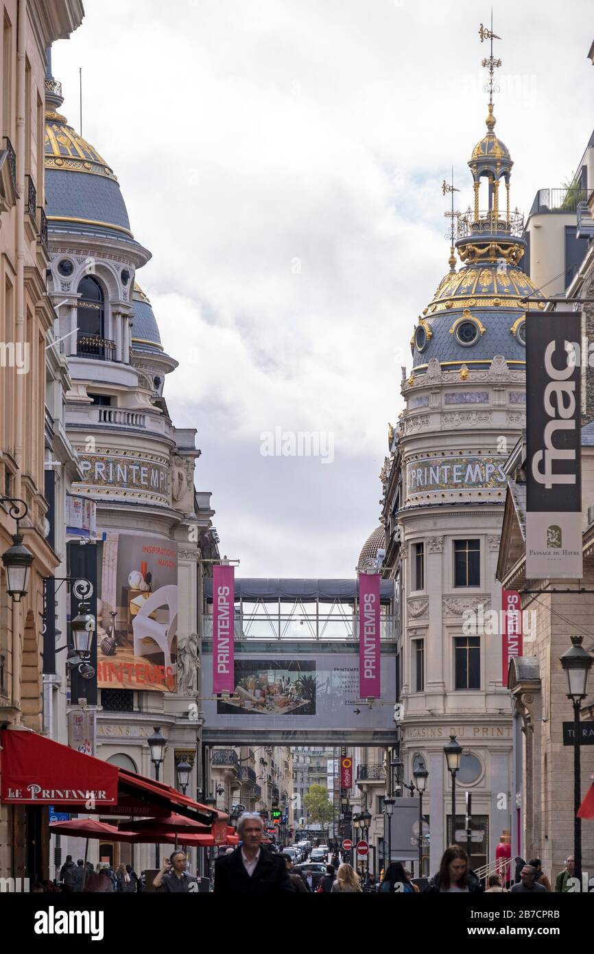 Grand magasin Printemps Haussman à Paris, France, Europe Banque D'Images