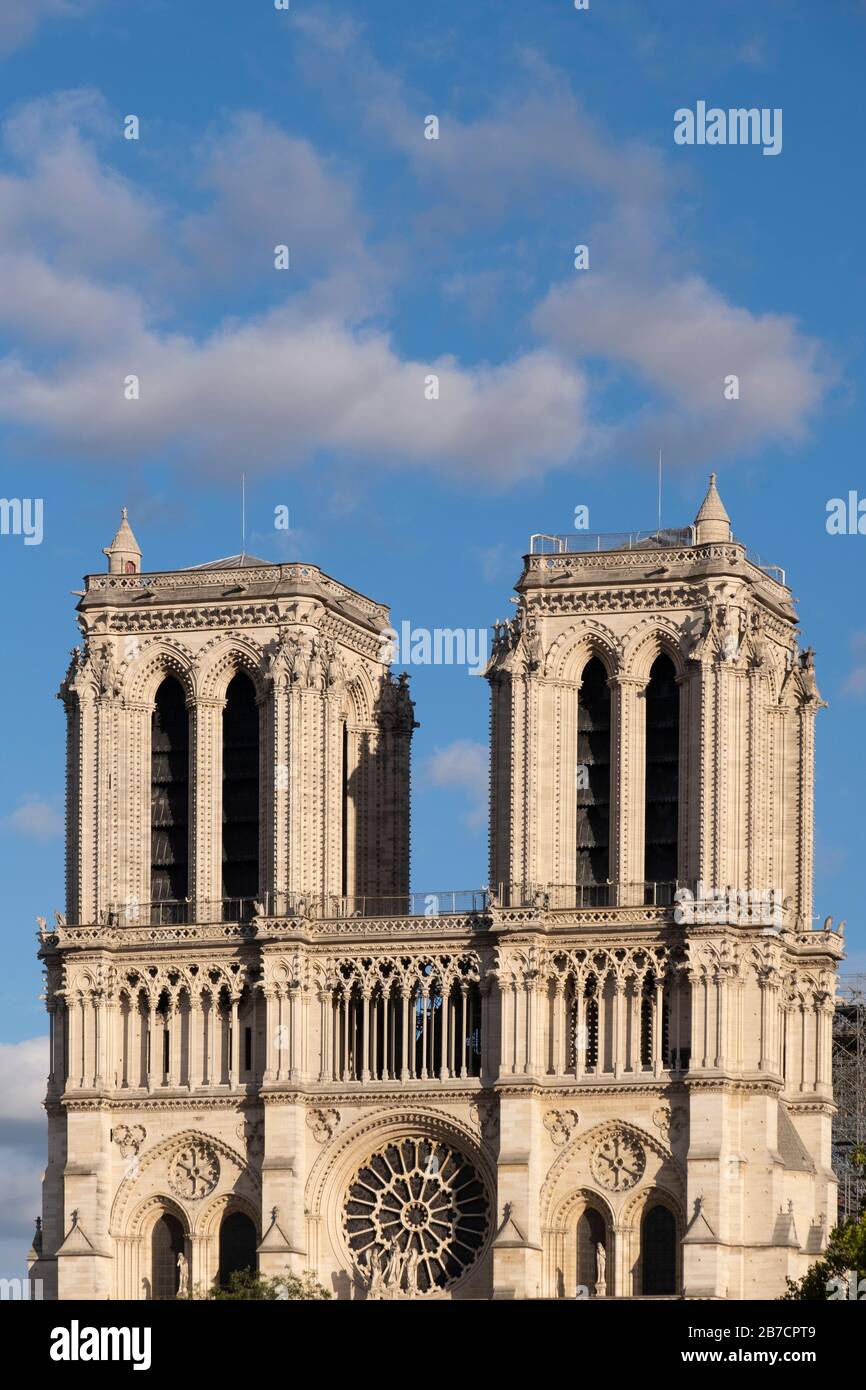 Cathédrale notre Dame de Paris, France, Europe Banque D'Images