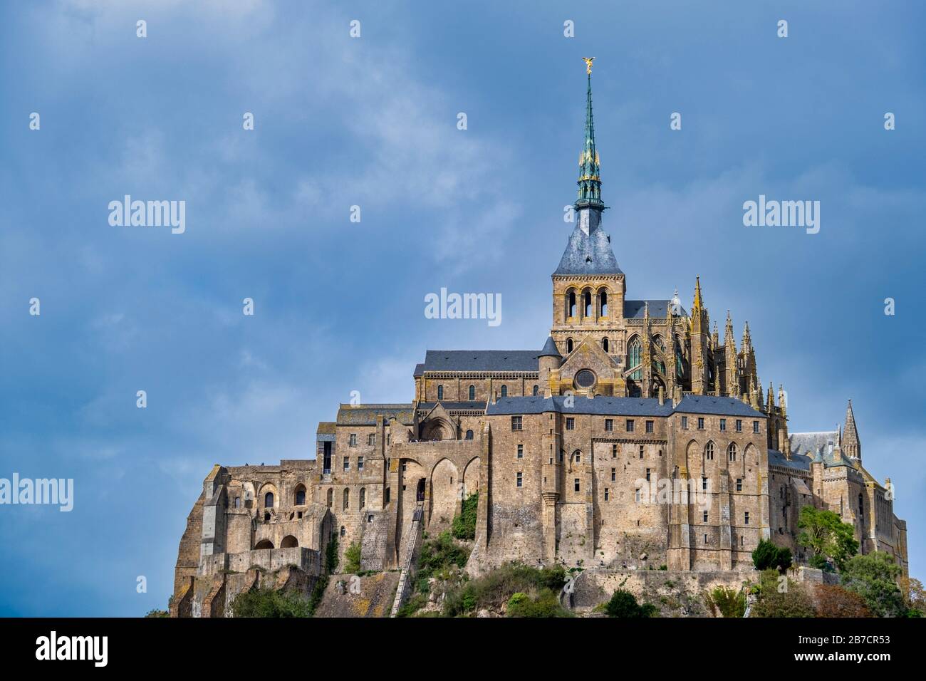 Le Mont Saint-Michel, Normandie, France, Europe Banque D'Images