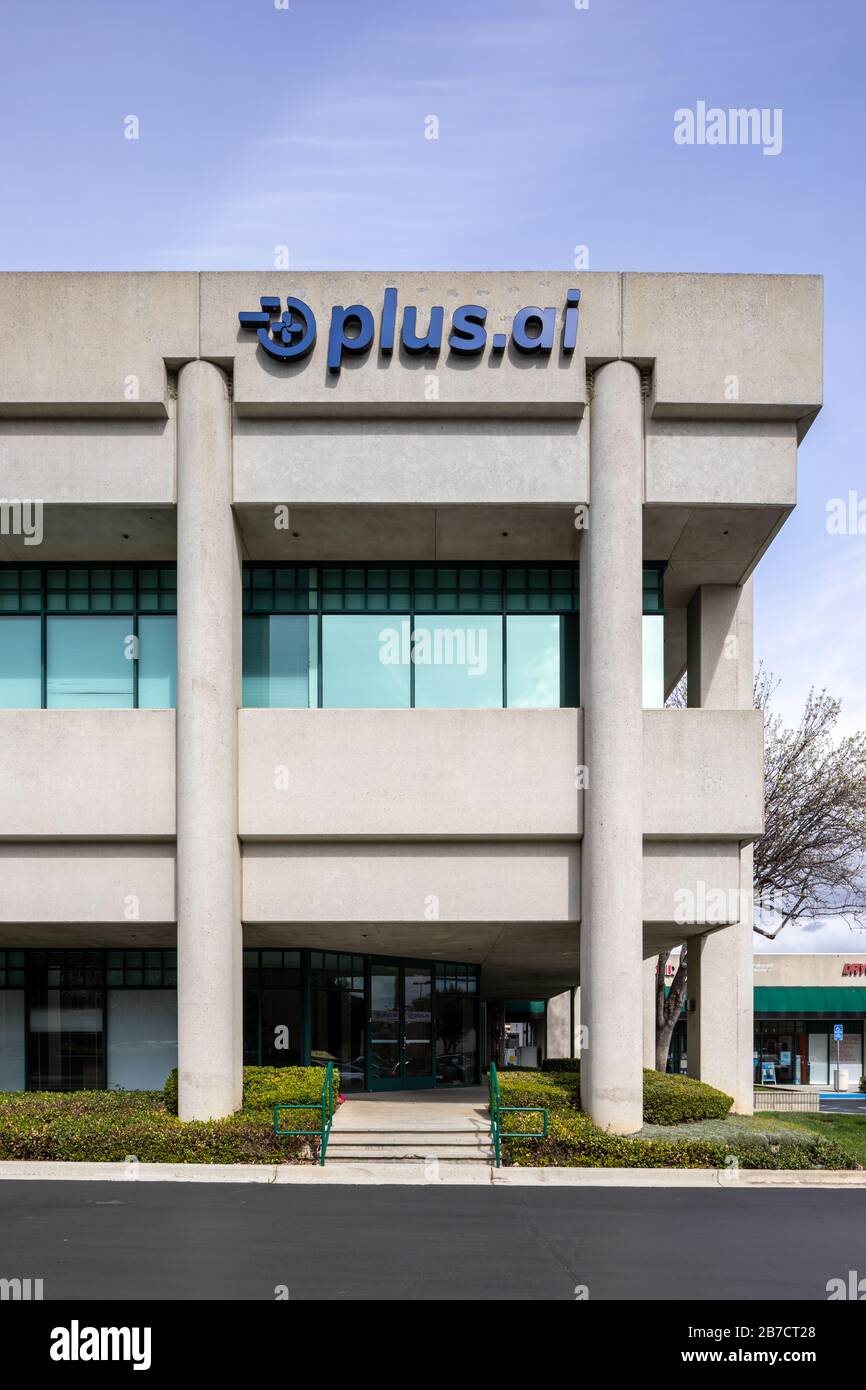 Plus.ai, Stevens Creek Boulevard, Cupertino, Californie, États-Unis Banque D'Images