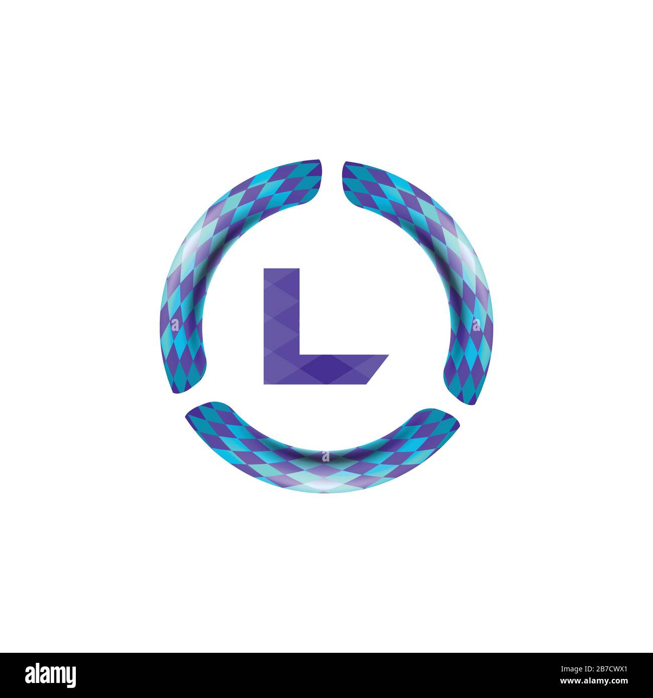 Lettre initiale l rond, cercle logo Idées. Logo inspiration ...