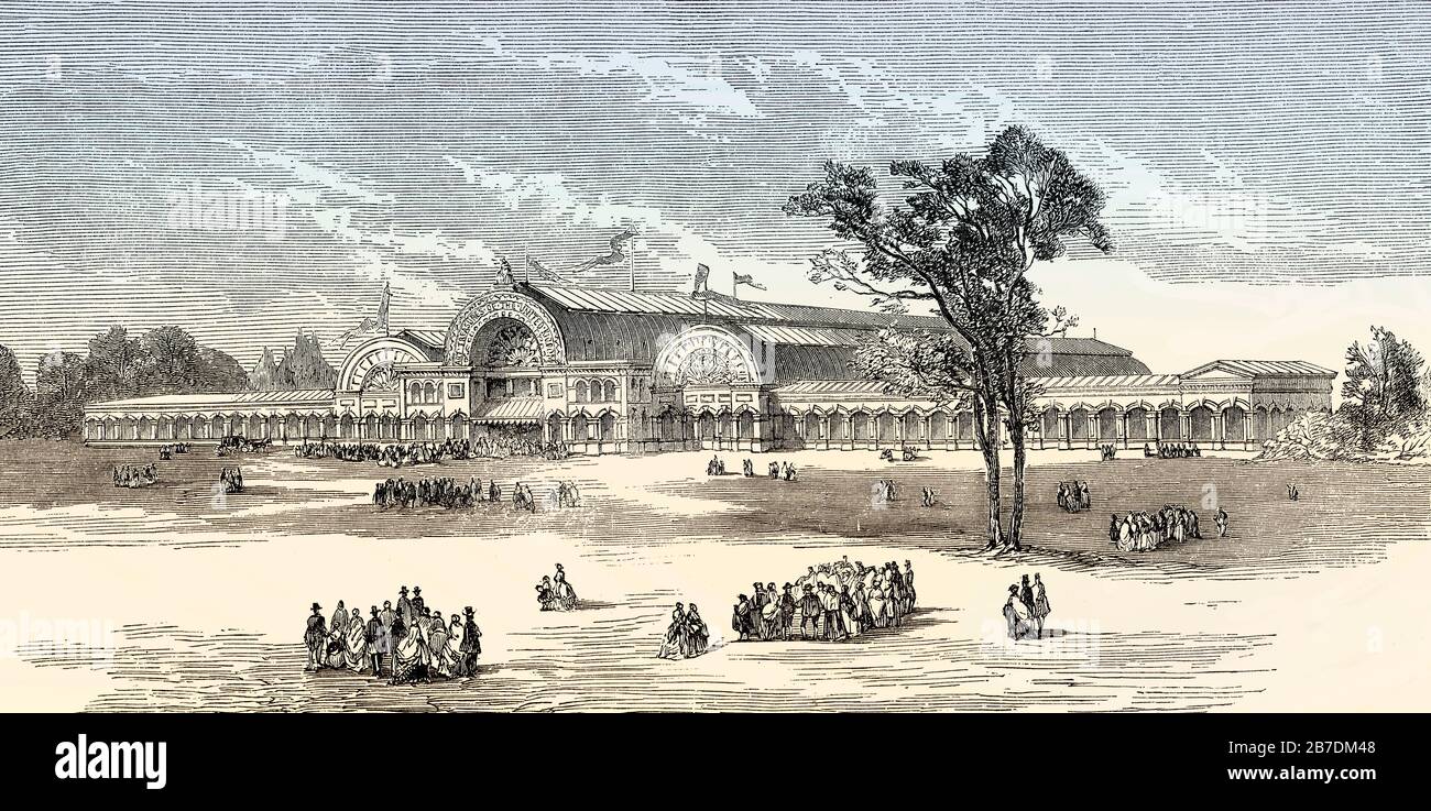 Les trésors artistiques de la Grande-Bretagne, une exposition de beaux-arts, Manchester, Angleterre, 1857 Banque D'Images