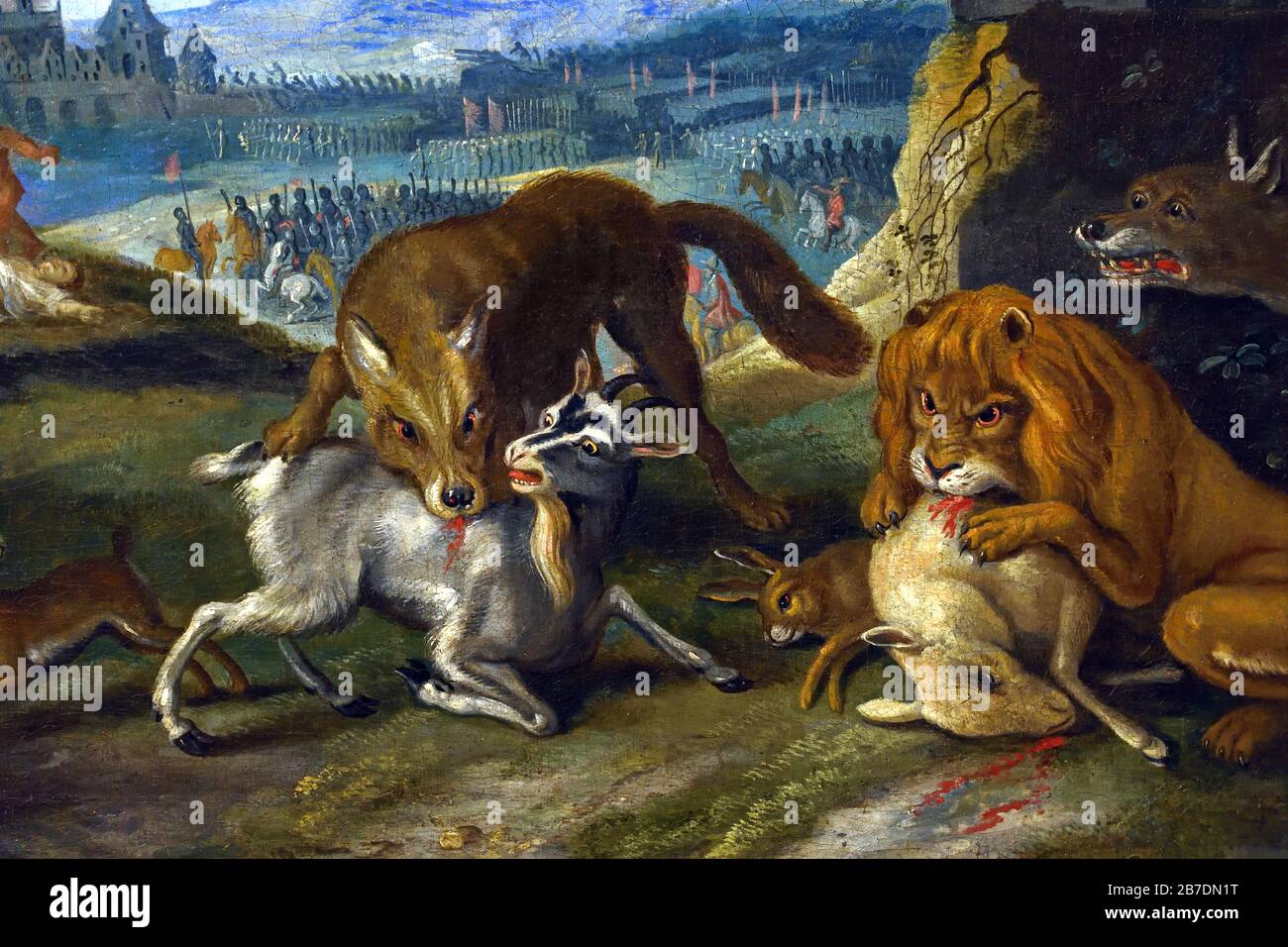 Allégorie de la guerre par Jan Brueghel le Jeune 1601-1678 la famille Brueghel ( Bruegel ou Breughel ), peintres flamands du XVIe au XVIIe siècle, belge, Belgique. Banque D'Images