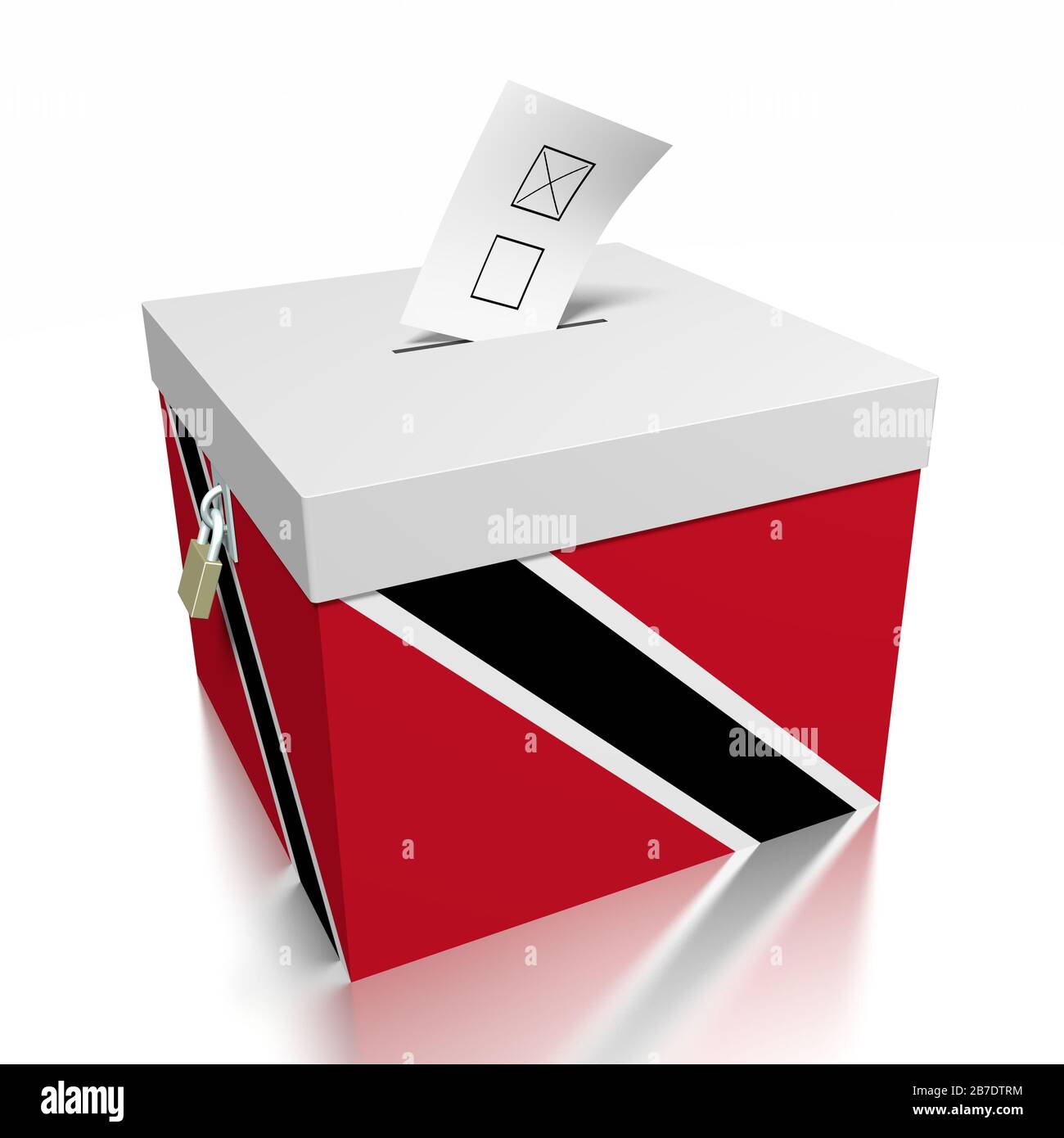 Vote à Trinité-et-Tobago Banque D'Images