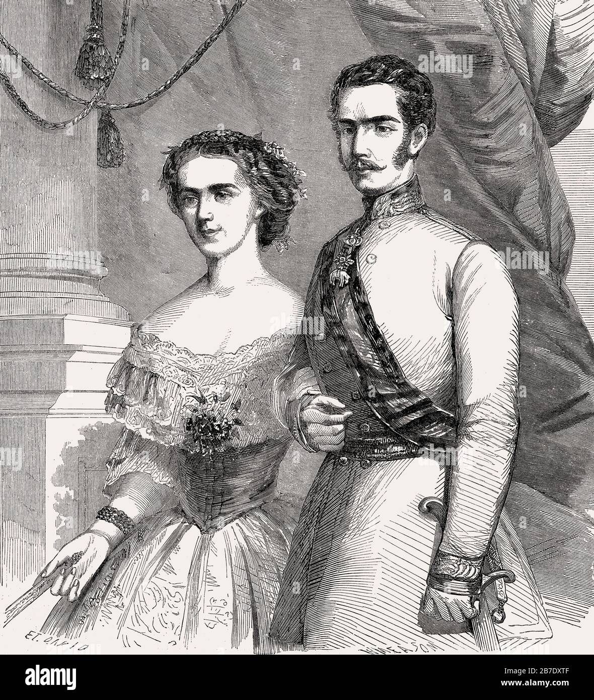 Emperor franz joseph i and empress elisabeth of austria Banque de