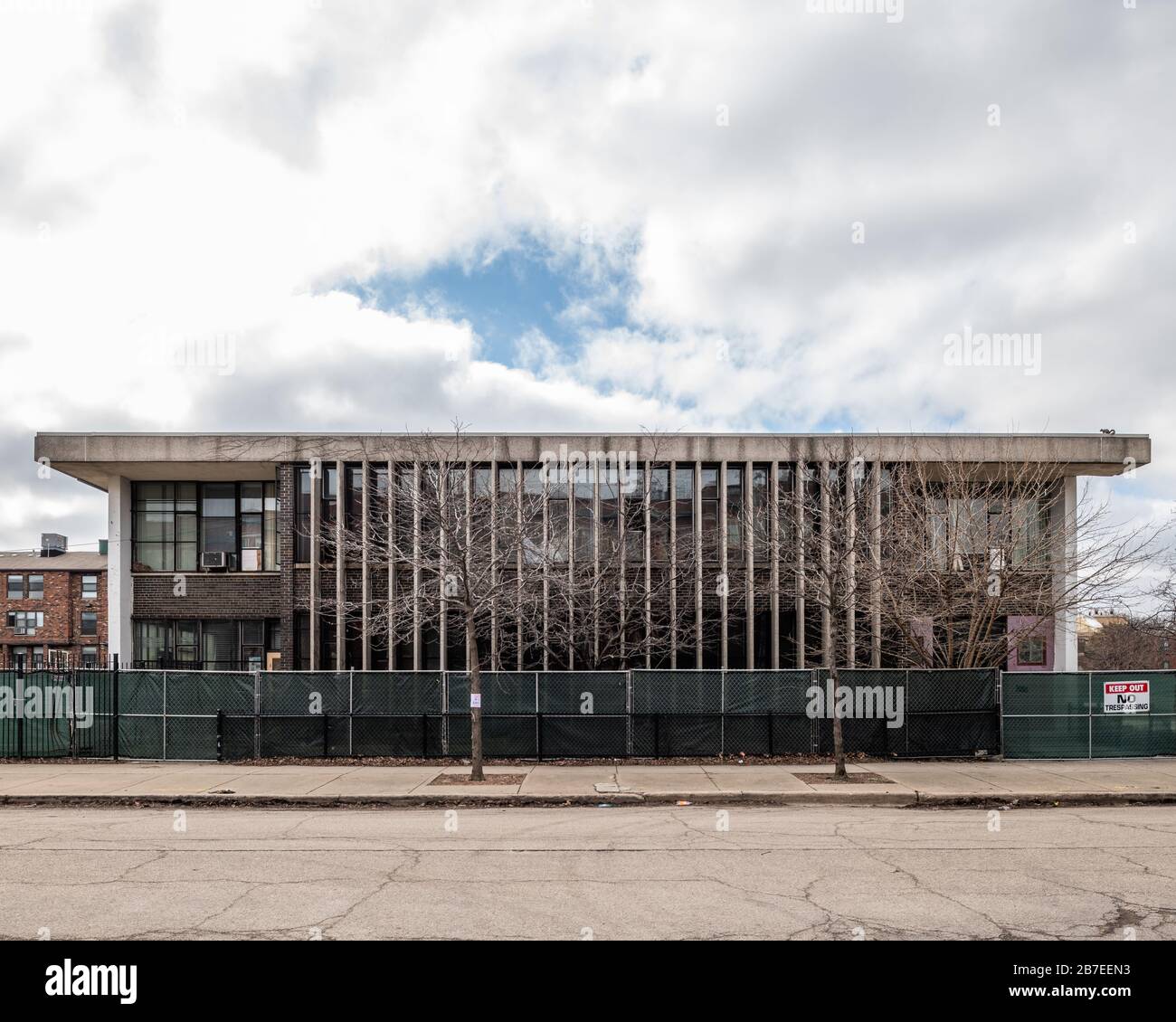 Newberry Center conçu par Perkins et en démolition Banque D'Images
