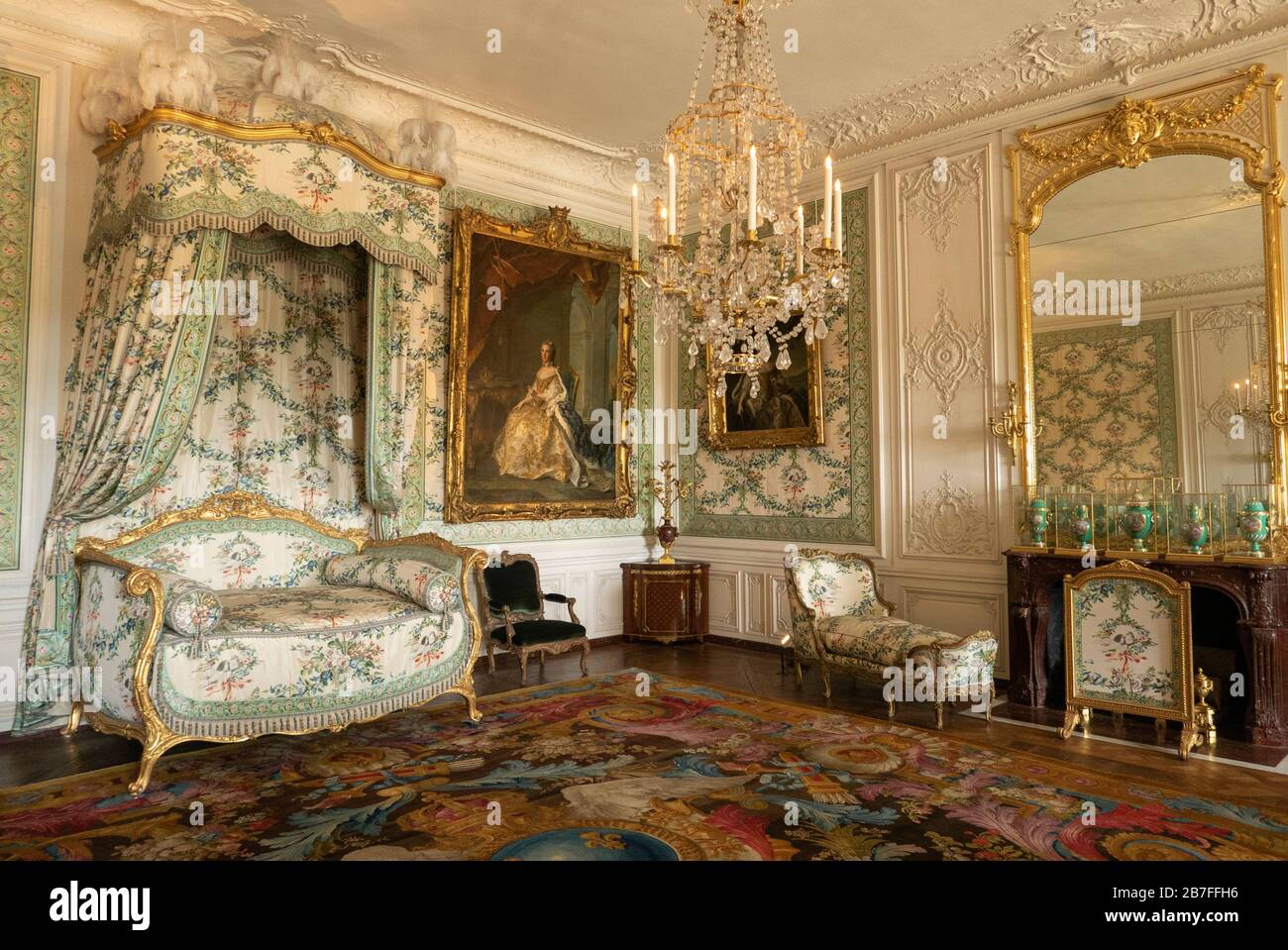 La salle privée de Madame Victoire au Château de Versailles, France Banque D'Images
