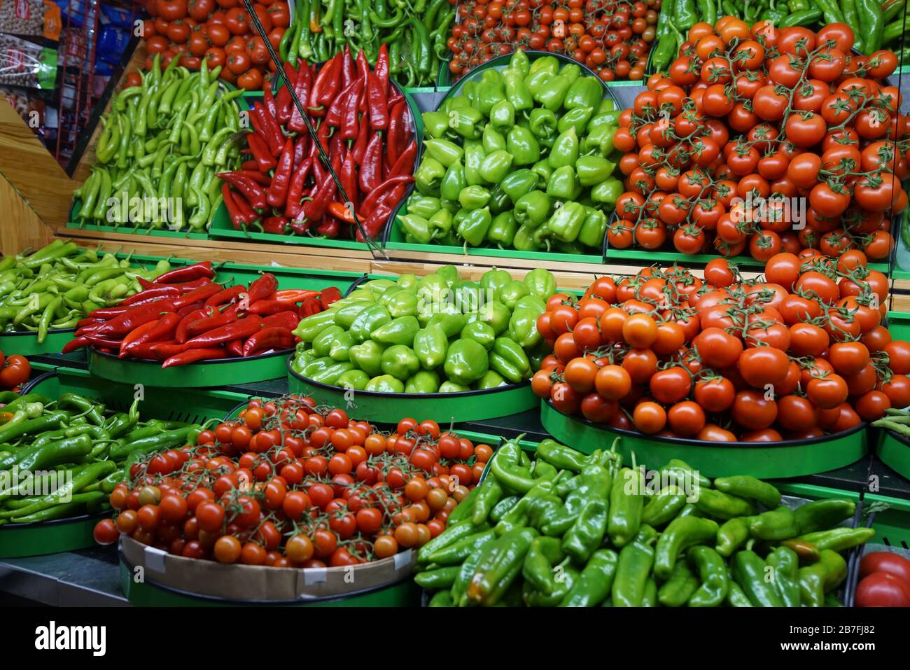 Fruits et légumes mélangés à la photo biologique du stock équitable Banque D'Images
