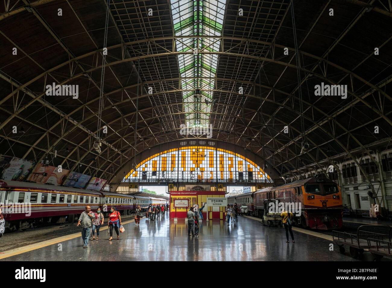 Gare de Bangkok, Bangkok, Thaïlande Banque D'Images