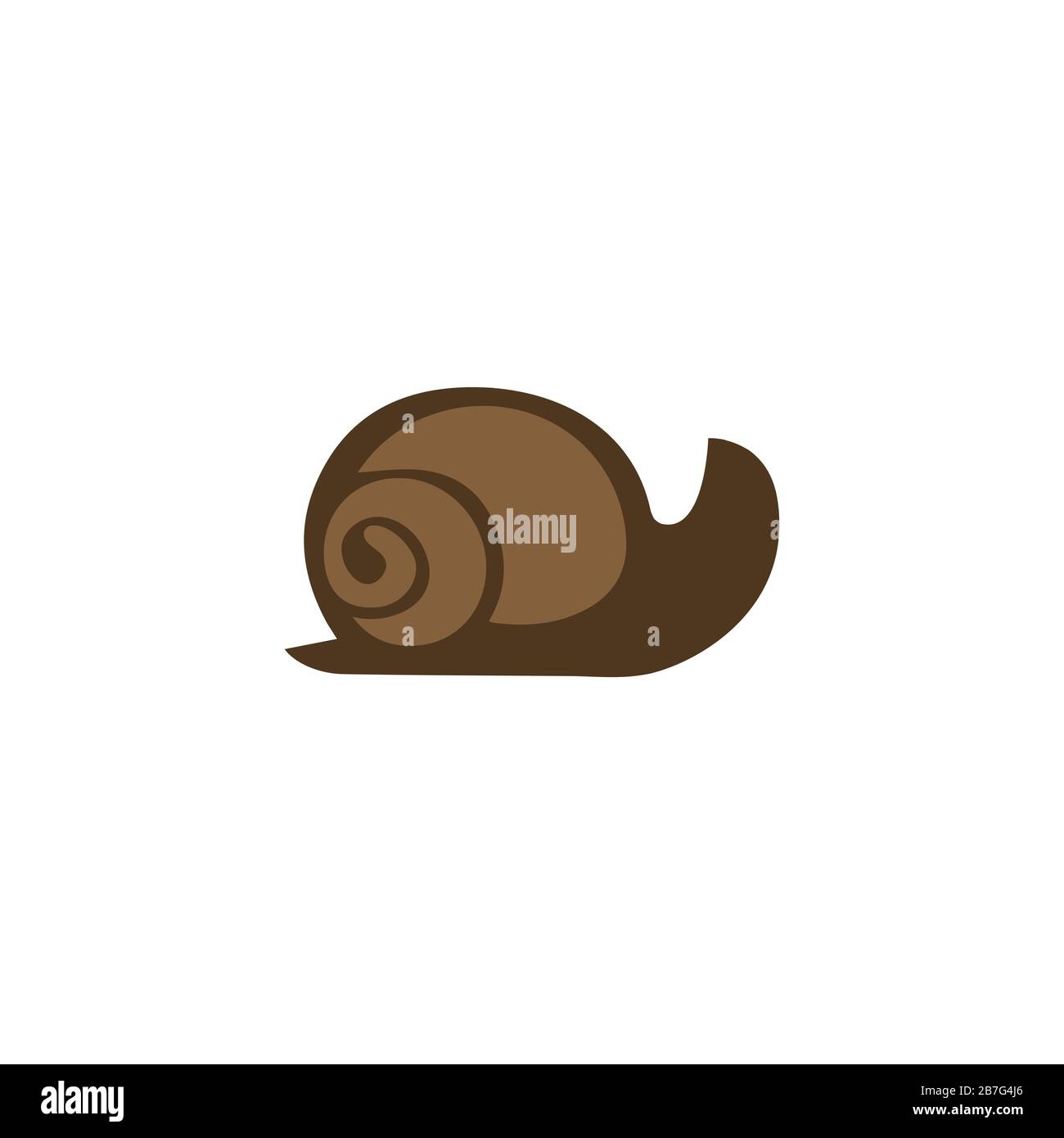 Modèle de conception vectoriel de logo d'escargot Illustration de Vecteur