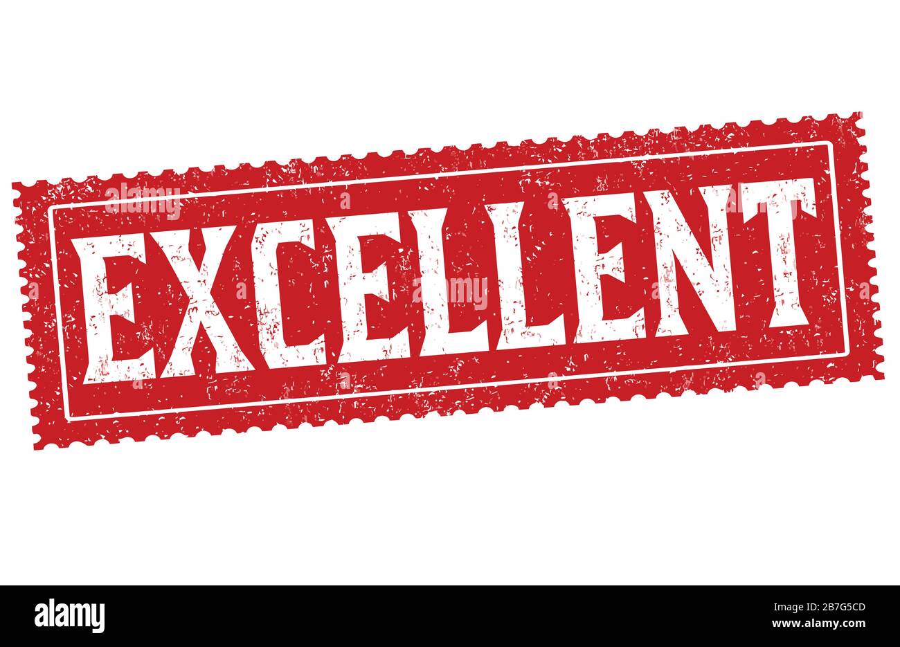 Excellent signer ou apposer sur fond blanc, vector illustration Illustration de Vecteur