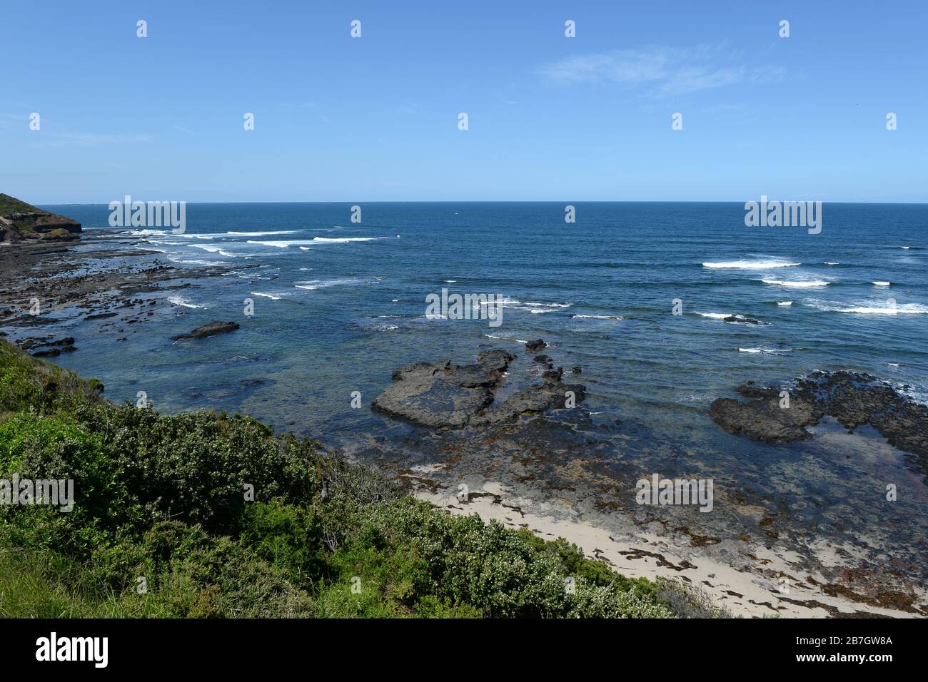 Sanctuaire marin de champignons Reef, Mornington Peninsula, Victoria, Australie Banque D'Images
