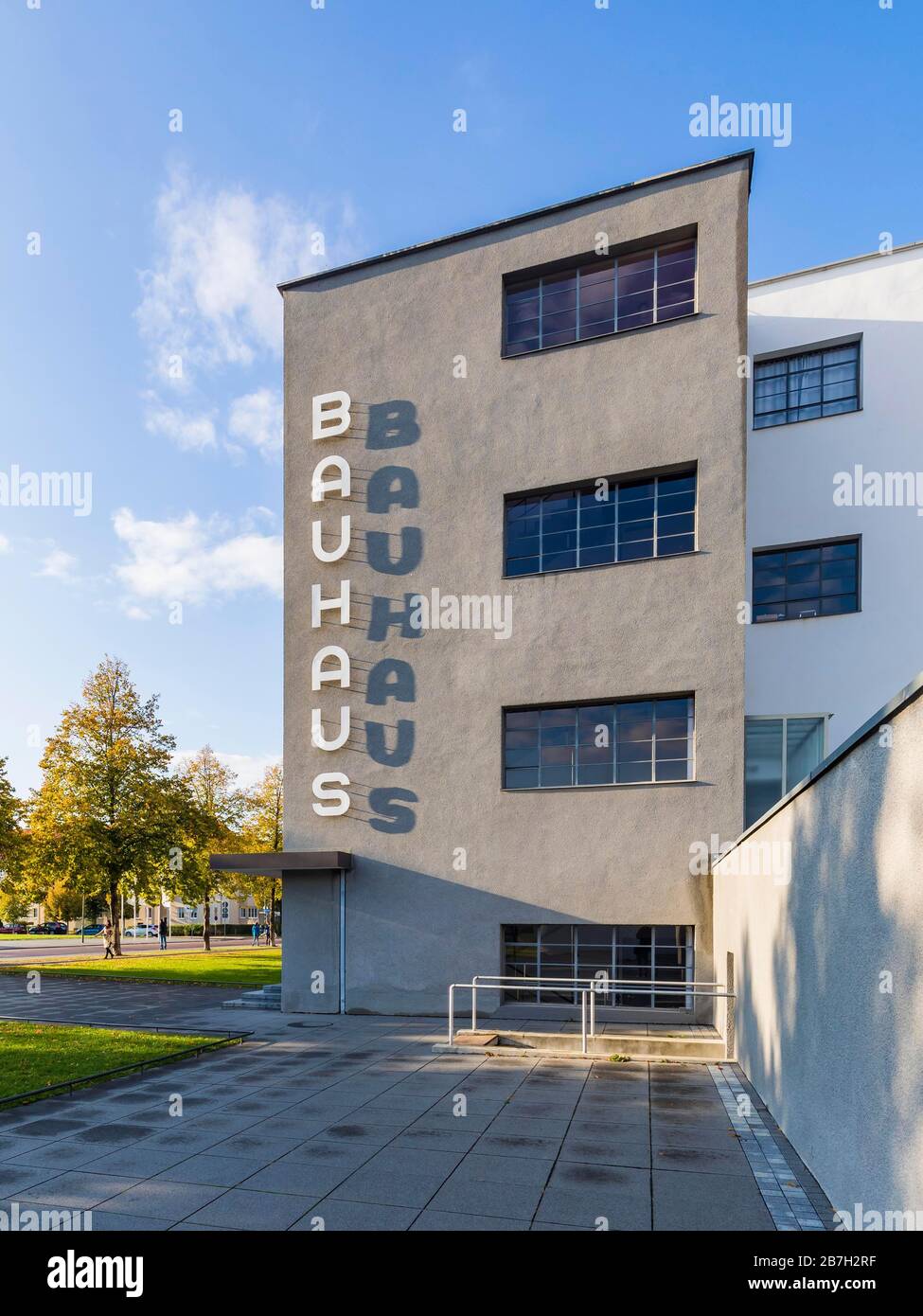 Bauhaus Dessau, Bauhaus, université, Dessau-Rosslau, Saxe-Anhalt, Allemagne Banque D'Images