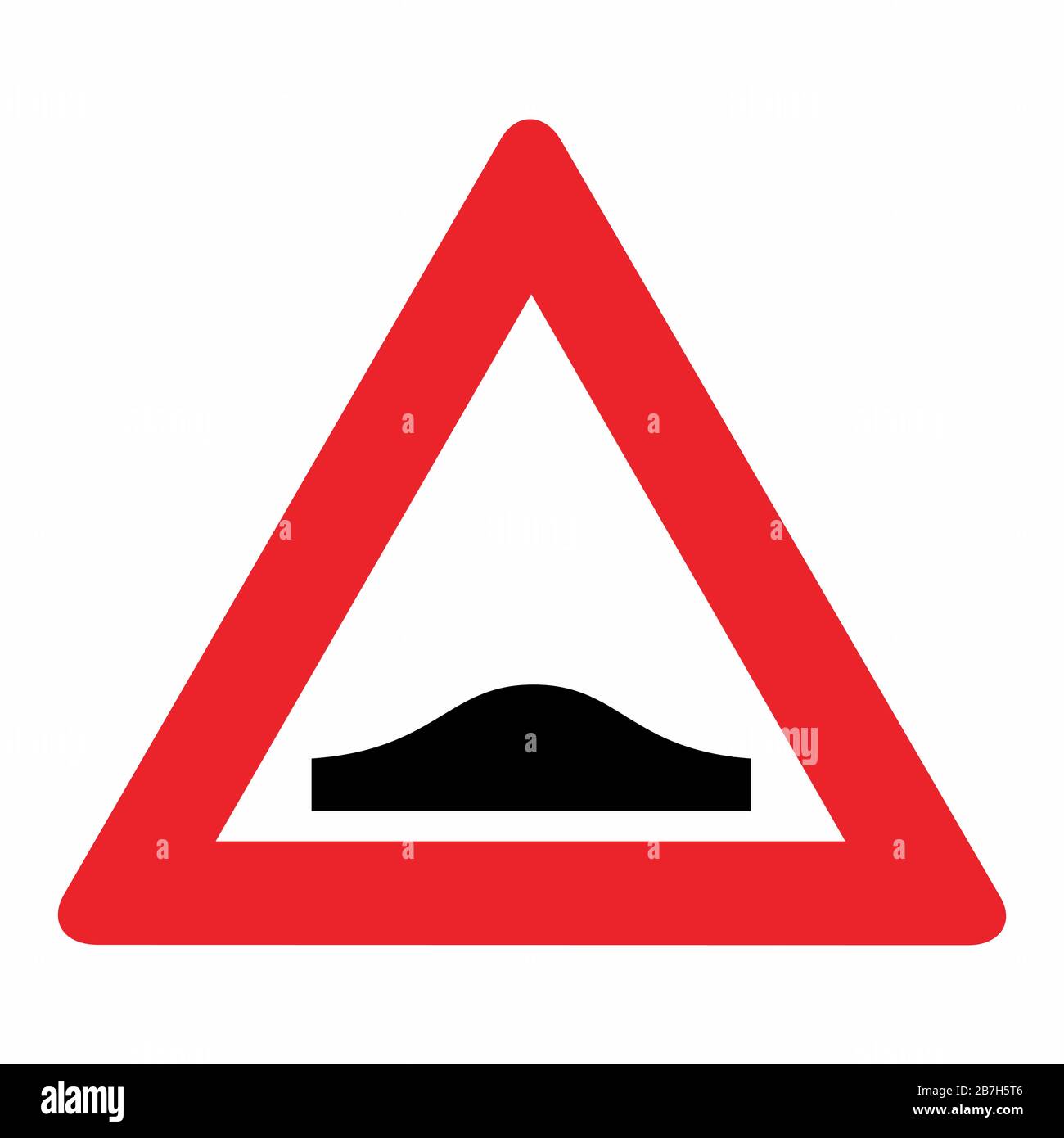 Bump traffic sign Illustration de Vecteur