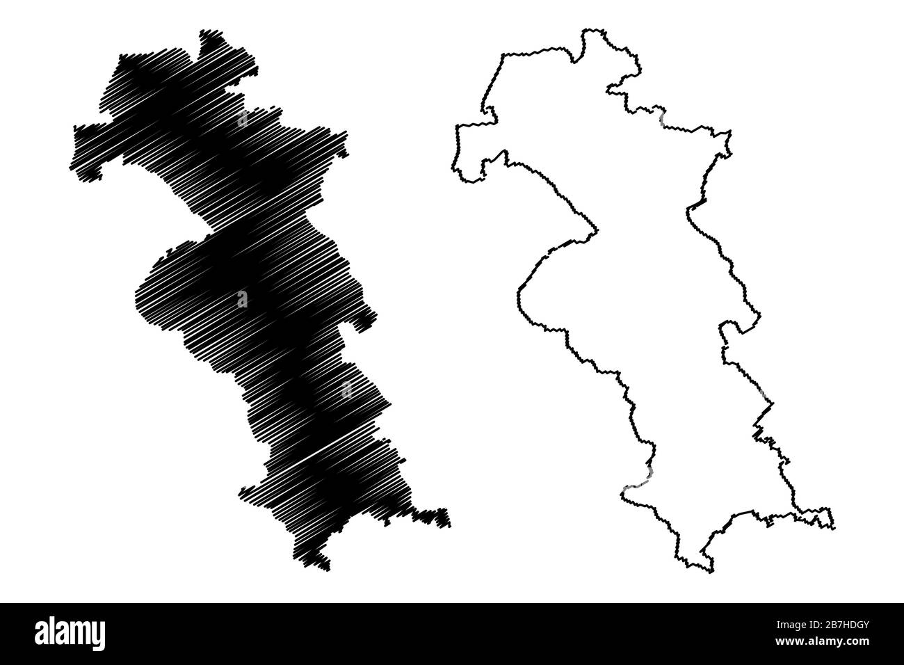 Municipalité de Riebini (République de Lettonie, divisions administratives de Lettonie, municipalités et leurs unités territoriales) illustration vectorielle de carte, scr Illustration de Vecteur