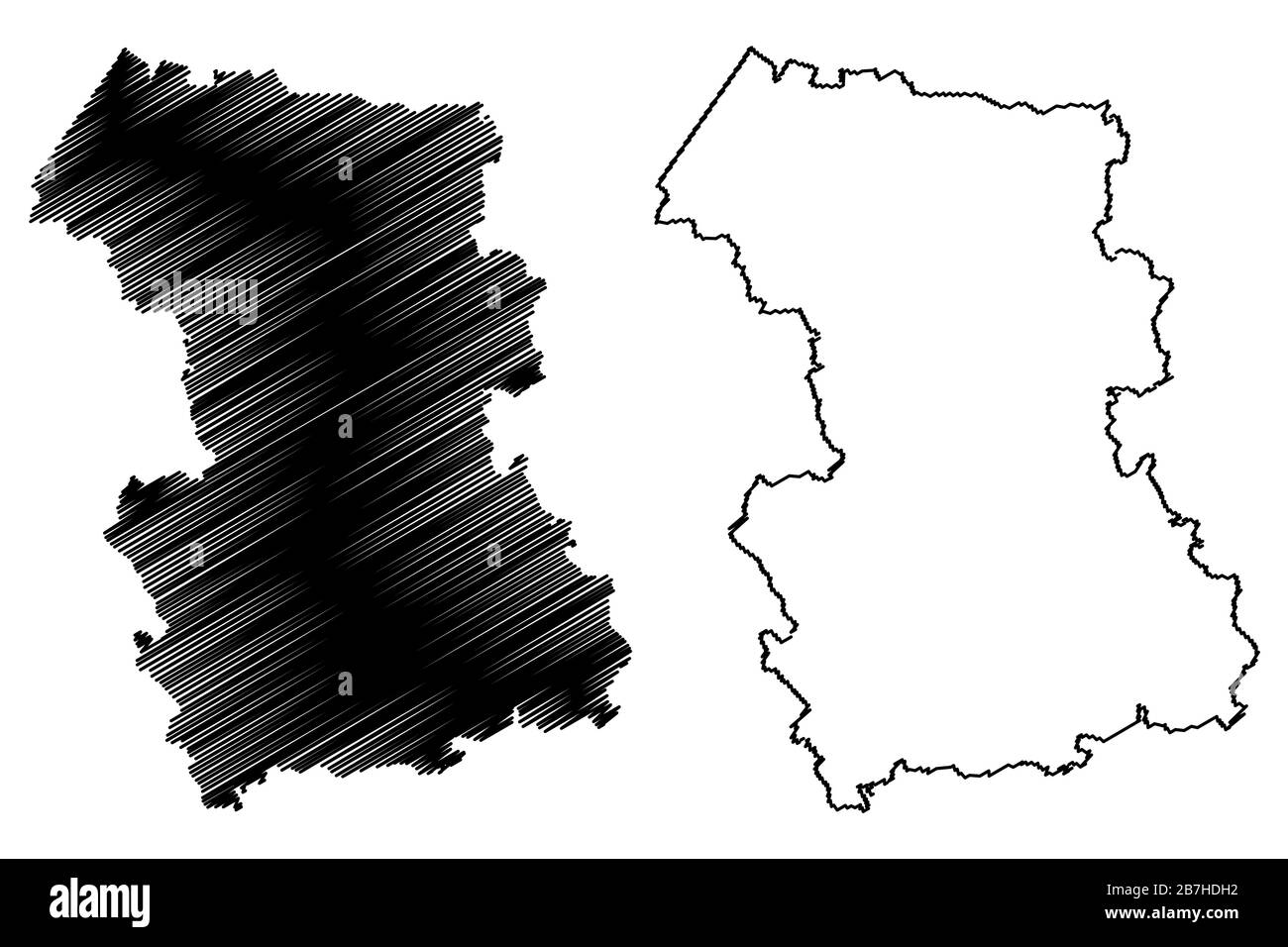 Municipalité de Rezekne (République de Lettonie, divisions administratives de Lettonie, municipalités et leurs unités territoriales) illustration vectorielle de carte, scr Illustration de Vecteur