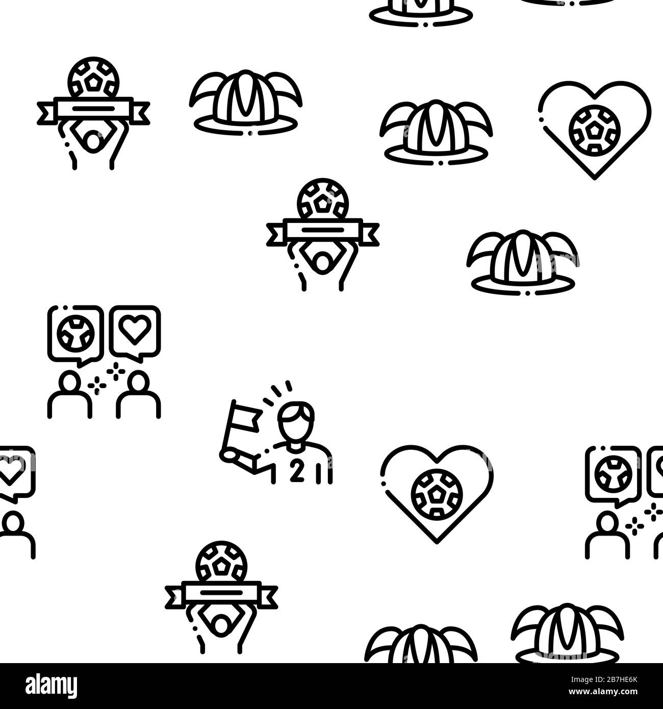 Caractéristiques du ventilateur de football vecteur de modèle transparent Illustration de Vecteur