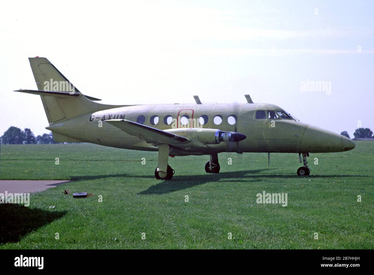 Un Jetstream Handley Page à l'aérodrome de Sywell en 1971 Banque D'Images