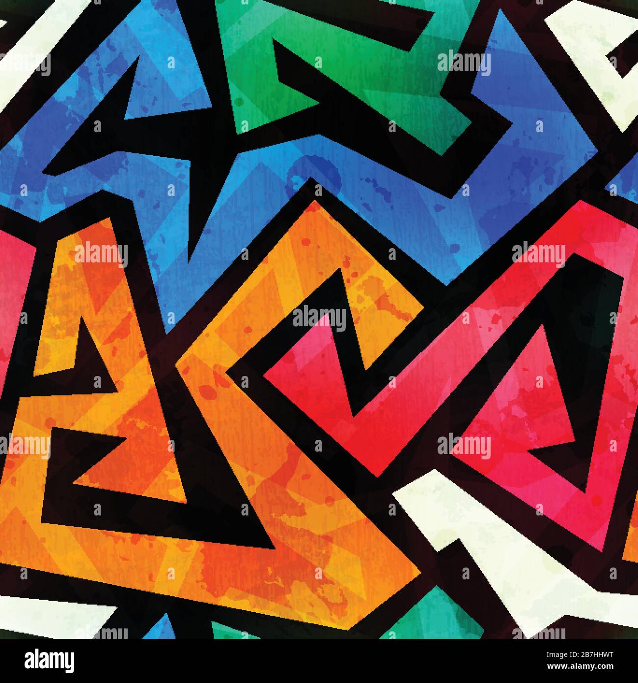 graffitis de couleur grunge texture sans couture Illustration de Vecteur