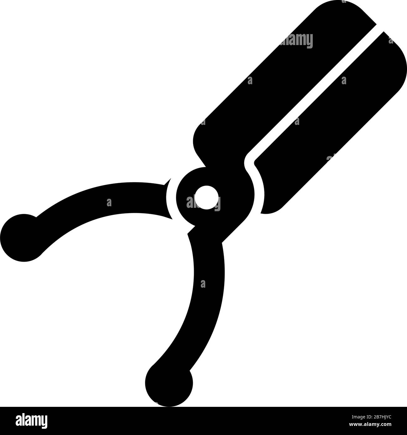 Ciseaux de jardin, sécateurs, Pruner. Illustration de l'icône vecteur plat. Symbole noir simple sur fond blanc. Ciseaux de jardin, sécateurs, signe de Pruner Illustration de Vecteur