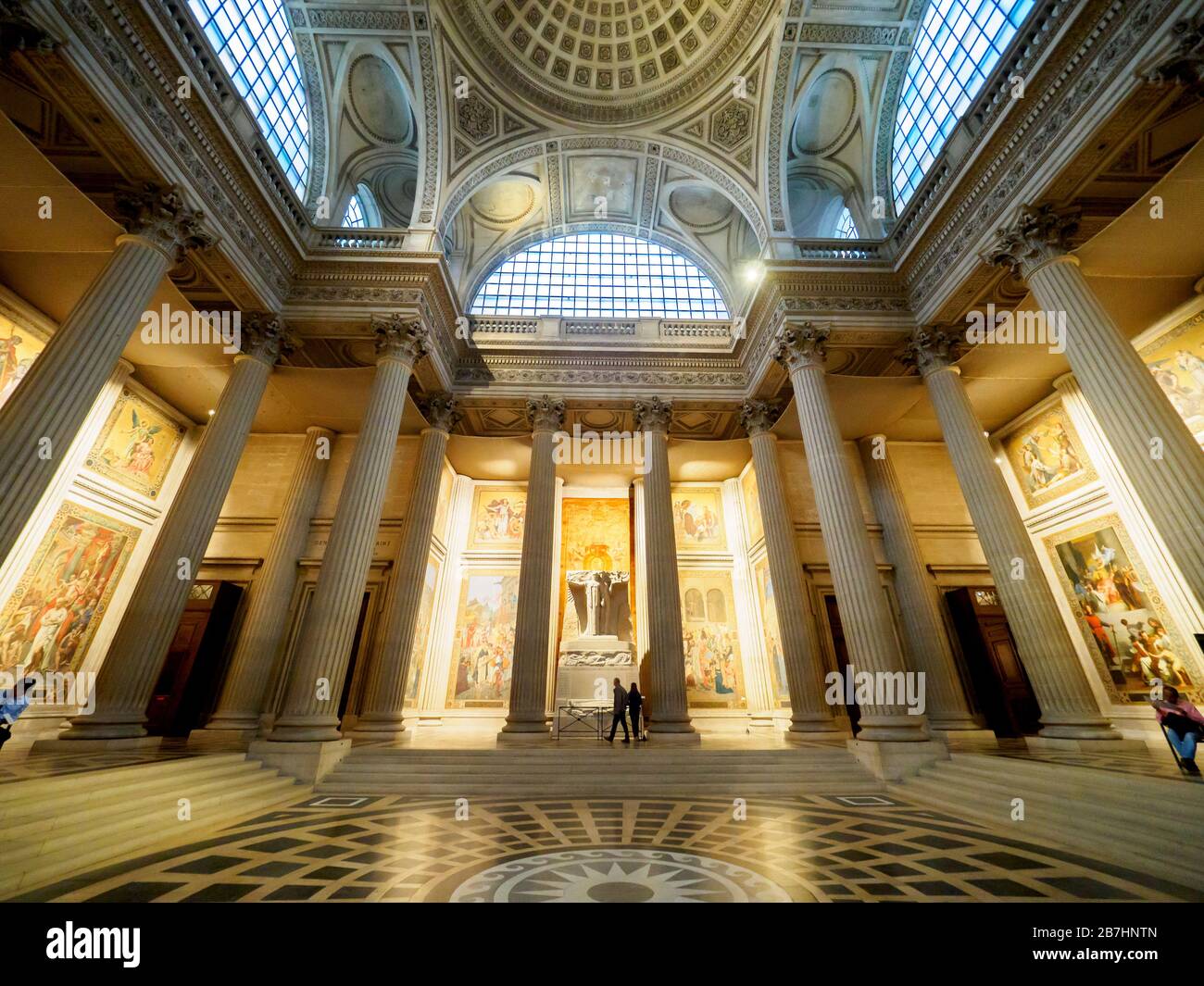 Le Panthéon au Quartier Latin - Paris, France Banque D'Images