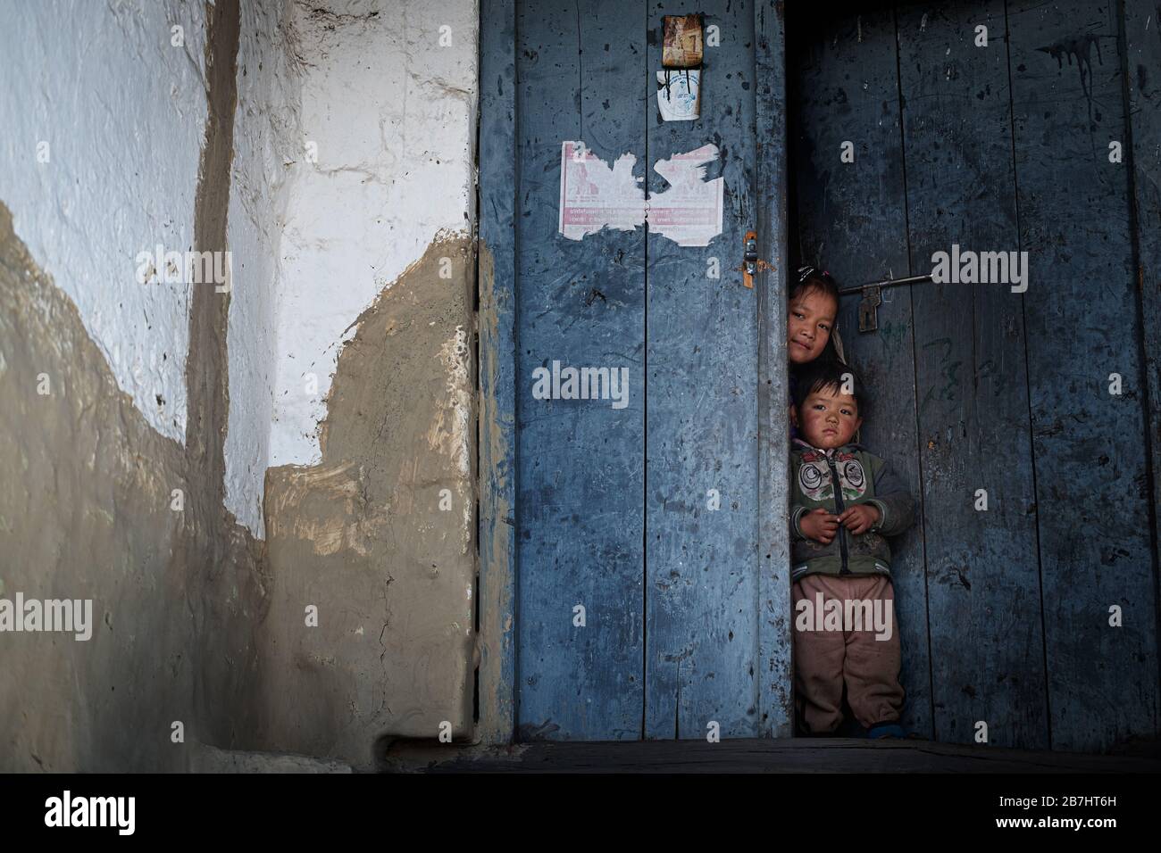 Portraits de personnes, Pokhara, Népal Banque D'Images