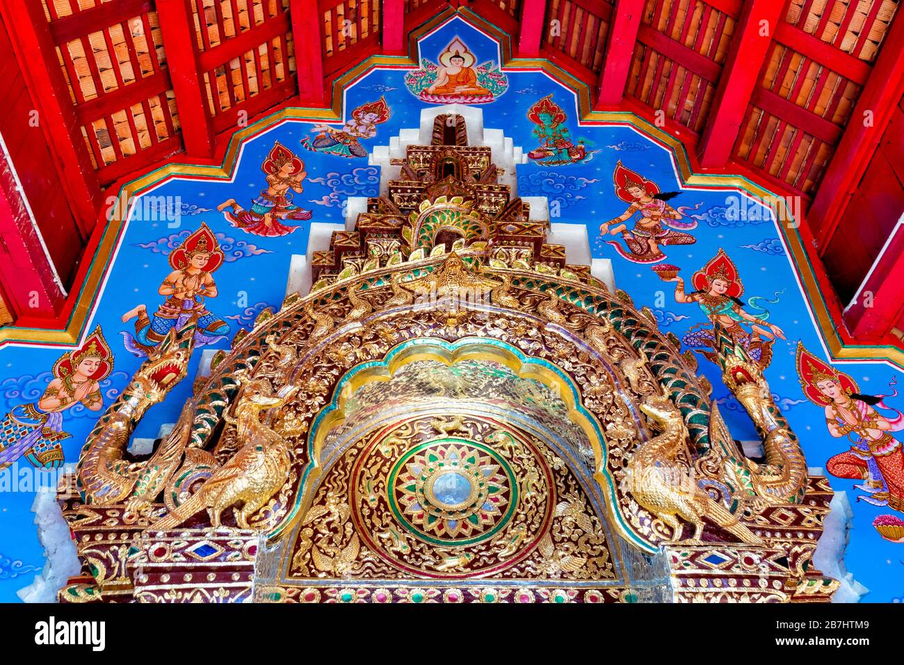 Wat DAP Phai, Chiang Mai, Thaïlande Banque D'Images Wat DAP Phai, Chiang Mai, Thaïlande Banque D'Images