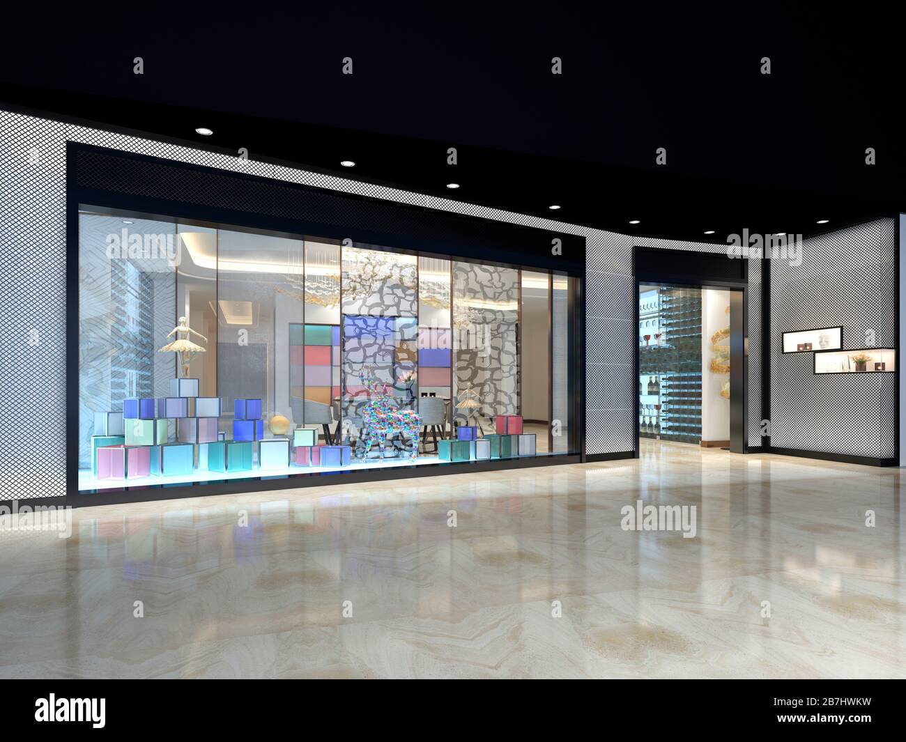 3D render of shop Banque D'Images