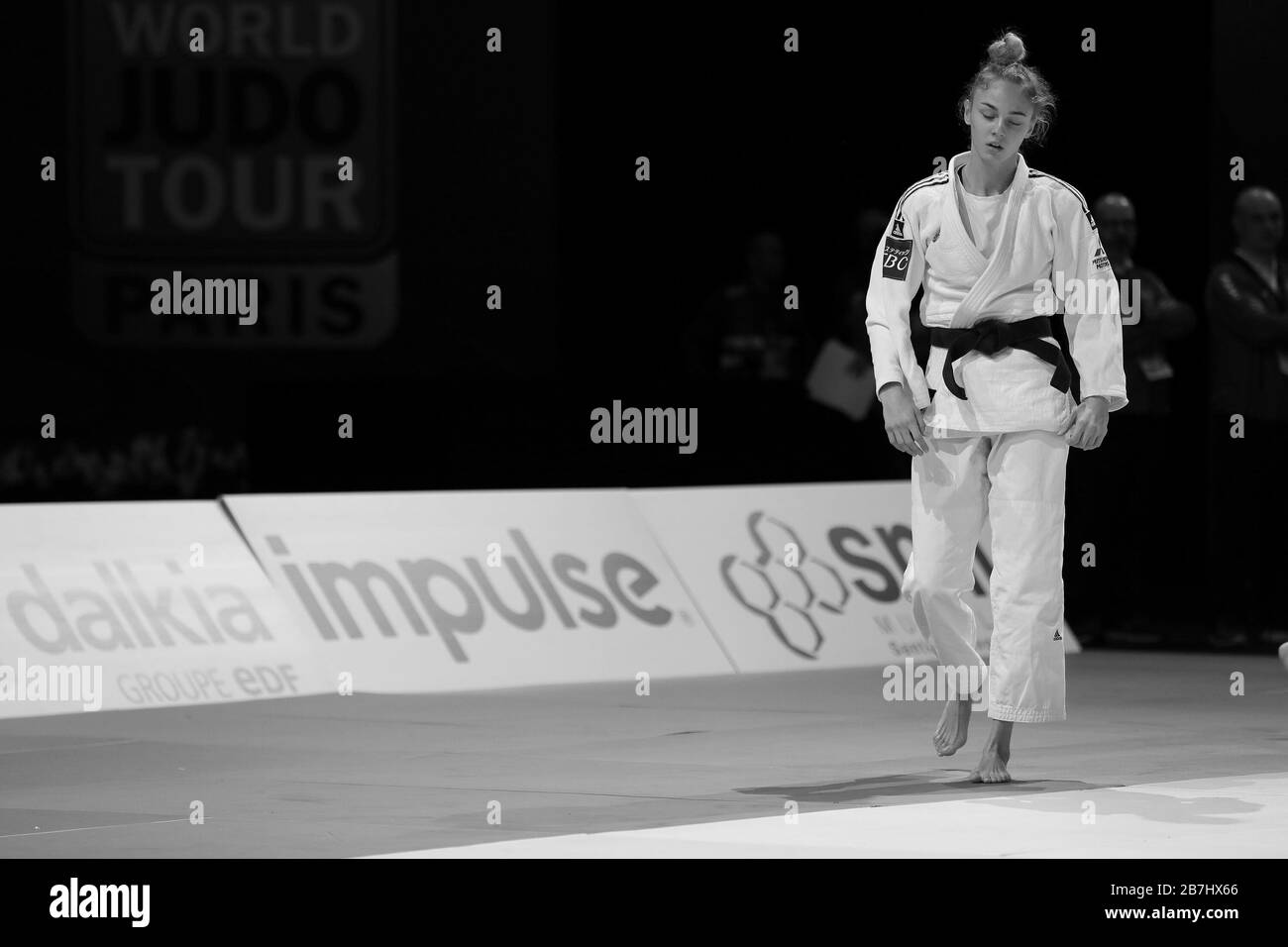 Paris, France - 08 février 2020 : régnant sur la championne du monde Daria Bilodid pour l'Ukraine (crédit: Mickael Chavet) Banque D'Images