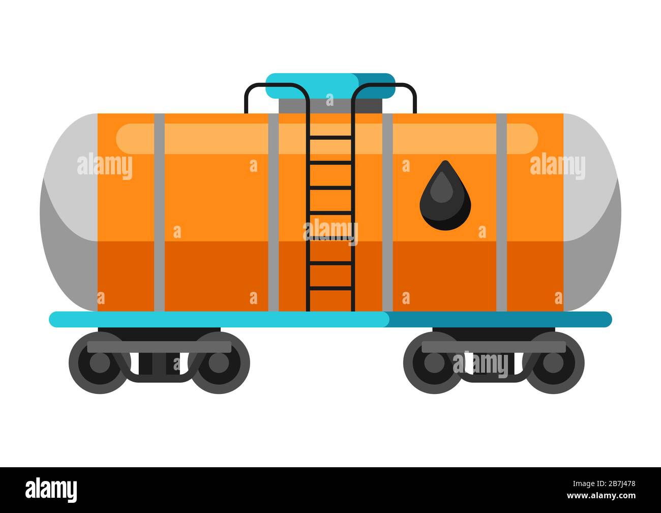 Illustration du réservoir de la rampe d'huile. Illustration de Vecteur