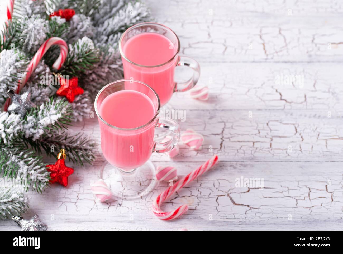 Ruby chocolat chaud ou cacao rose Banque D'Images